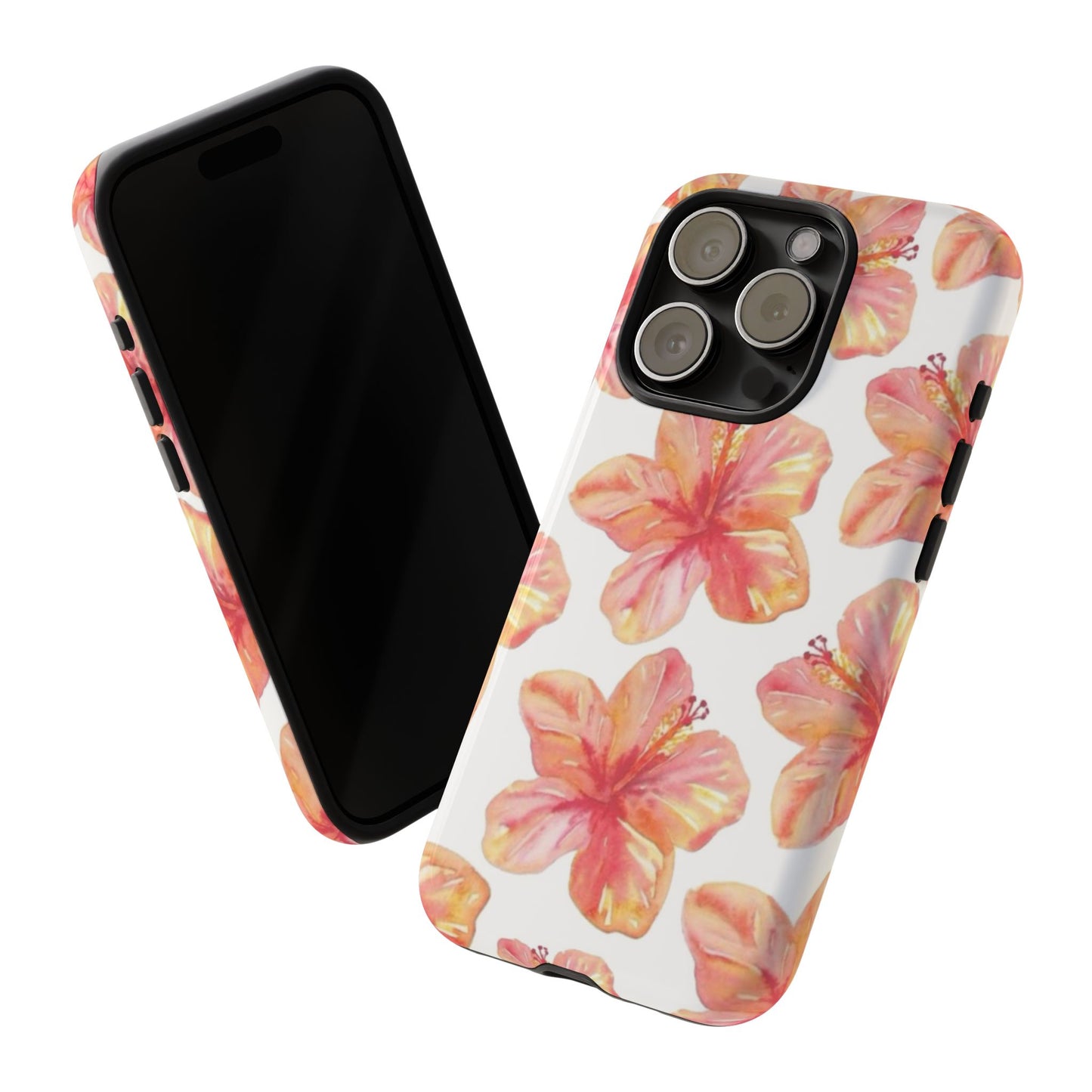 Tough Cases - Floral Phone Case, Tropical Hibiscus Design, Summer Accessory, Phone Protection, Gift for Her