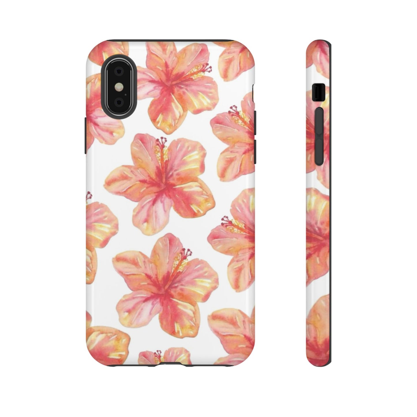 Tough Cases - Floral Phone Case, Tropical Hibiscus Design, Summer Accessory, Phone Protection, Gift for Her