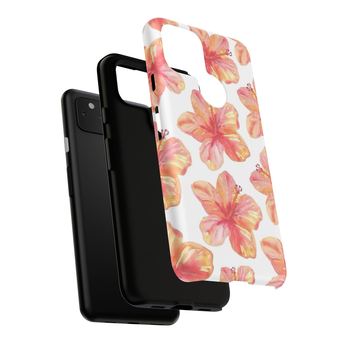 Tough Cases - Floral Phone Case, Tropical Hibiscus Design, Summer Accessory, Phone Protection, Gift for Her