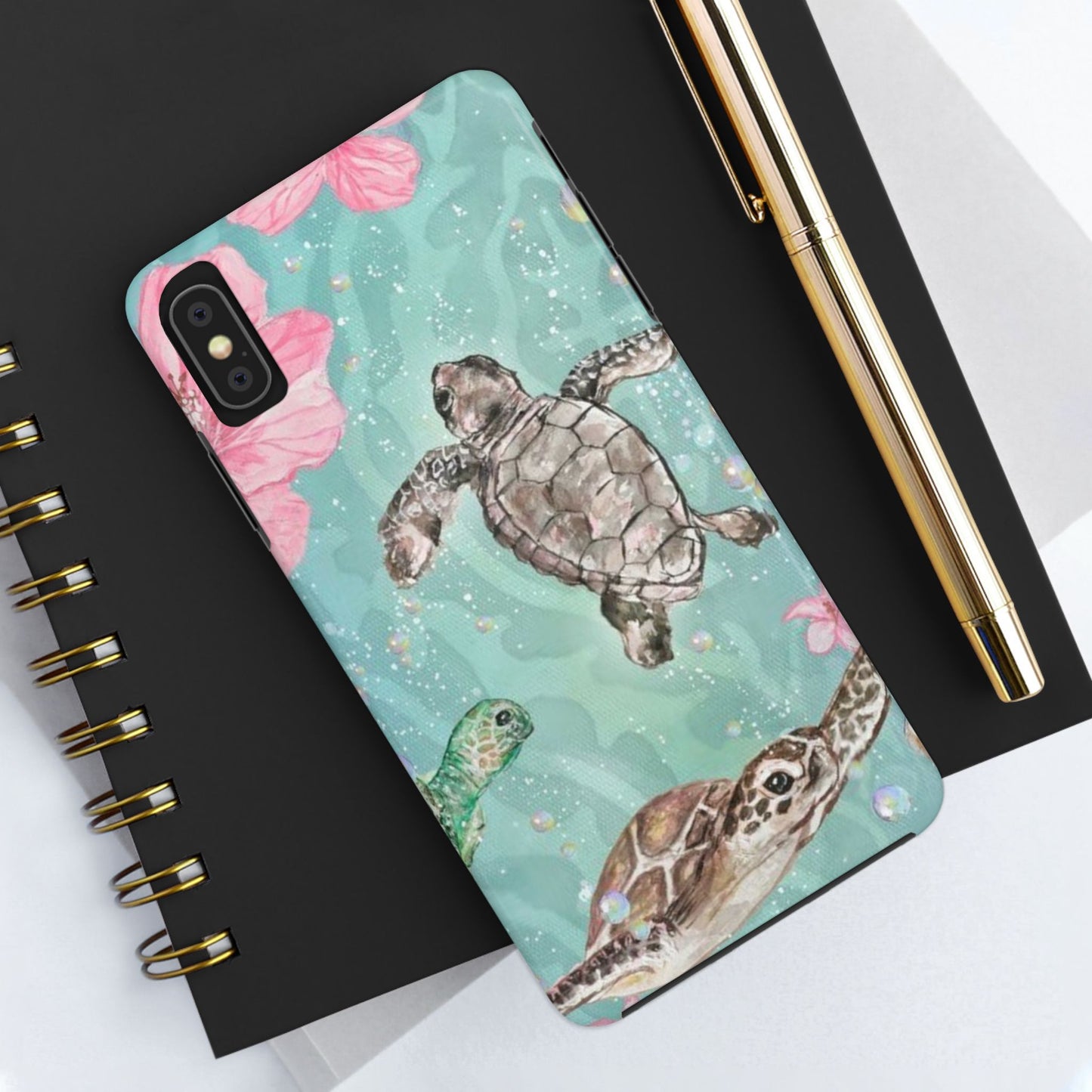 Tropical Turtle Phone Cases – Vibrant Sea Life Design, Perfect for Nature Lovers, Gift for Birthdays, Ocean Enthusiasts, Eco-Friendly