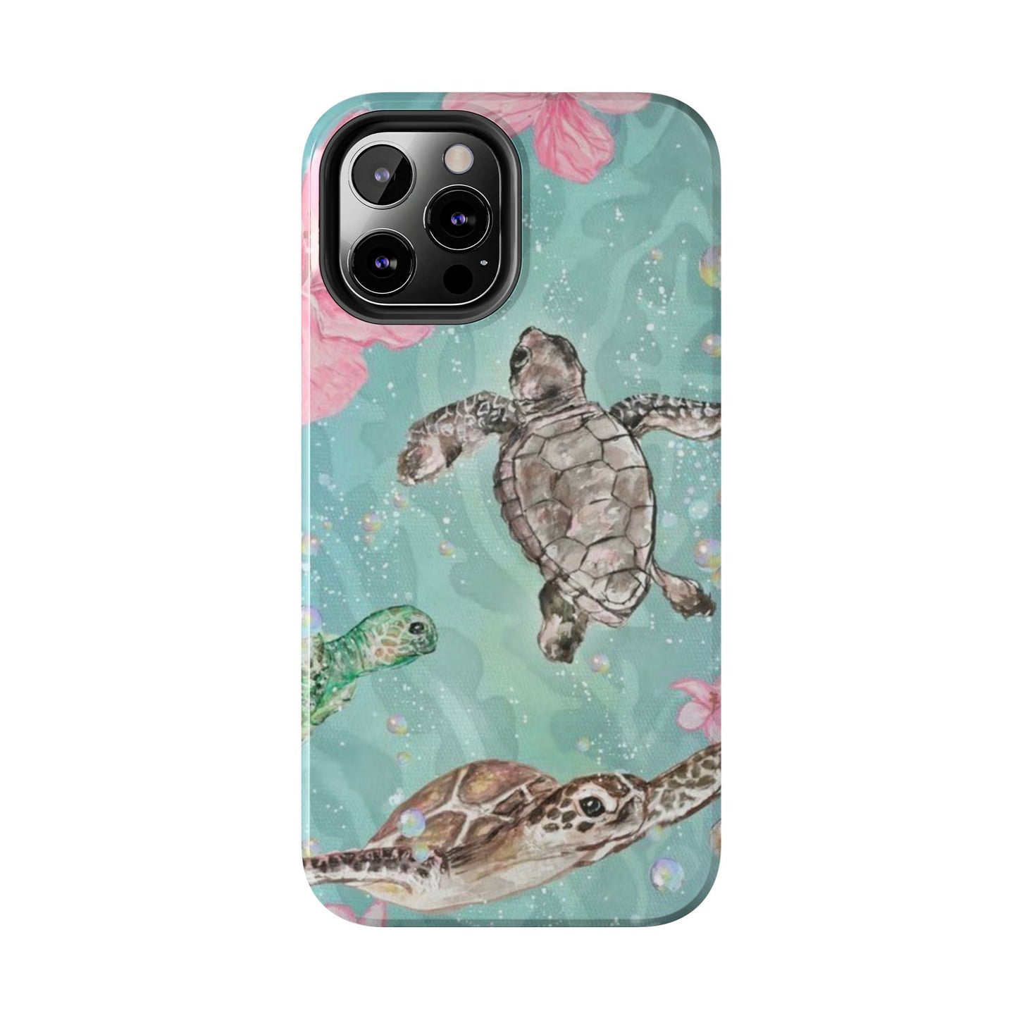 Tropical Turtle Phone Cases – Vibrant Sea Life Design, Perfect for Nature Lovers, Gift for Birthdays, Ocean Enthusiasts, Eco-Friendly