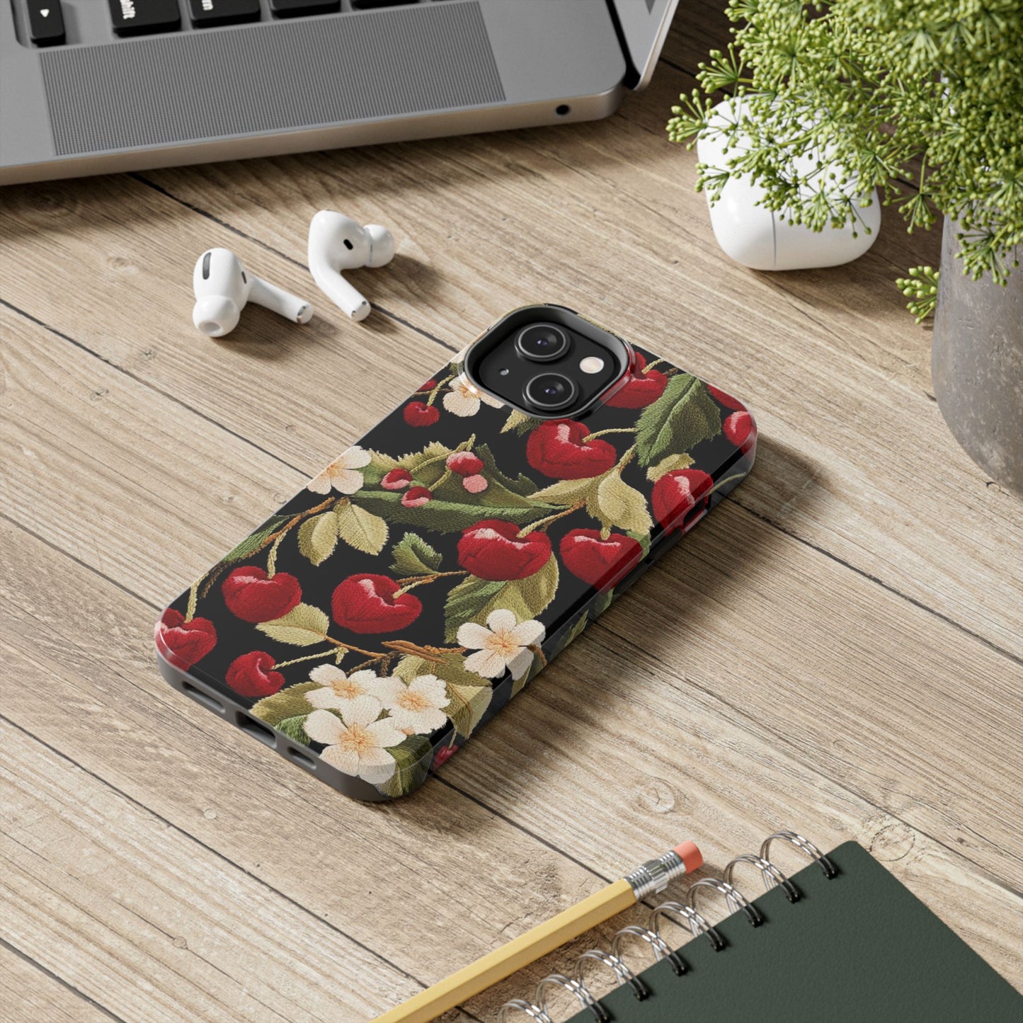Charming Cherry Blossom Phone Case - Tough Phone Cases, Floral Accessories, Gift for Her, Durable Protection, Spring Vibes, Cute Design