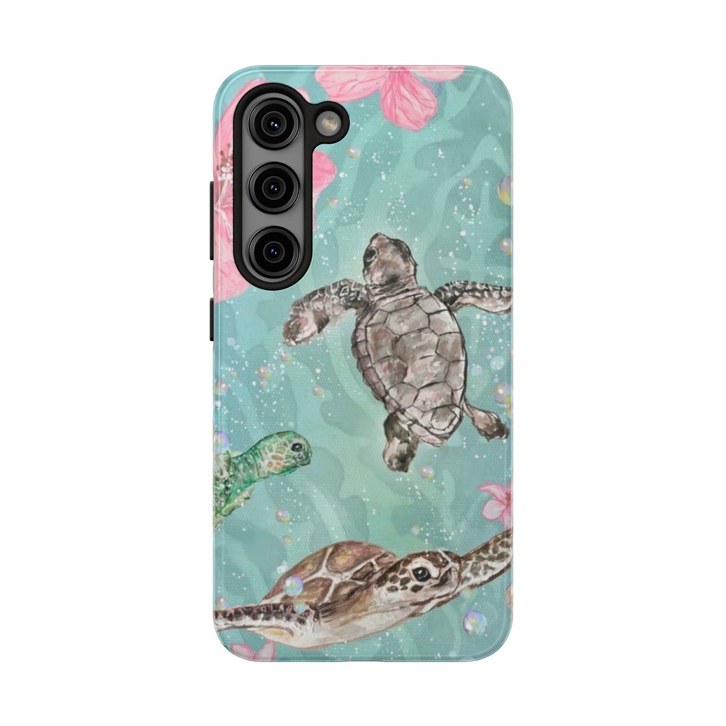 Tropical Turtle Phone Cases – Vibrant Sea Life Design, Perfect for Nature Lovers, Gift for Birthdays, Ocean Enthusiasts, Eco-Friendly