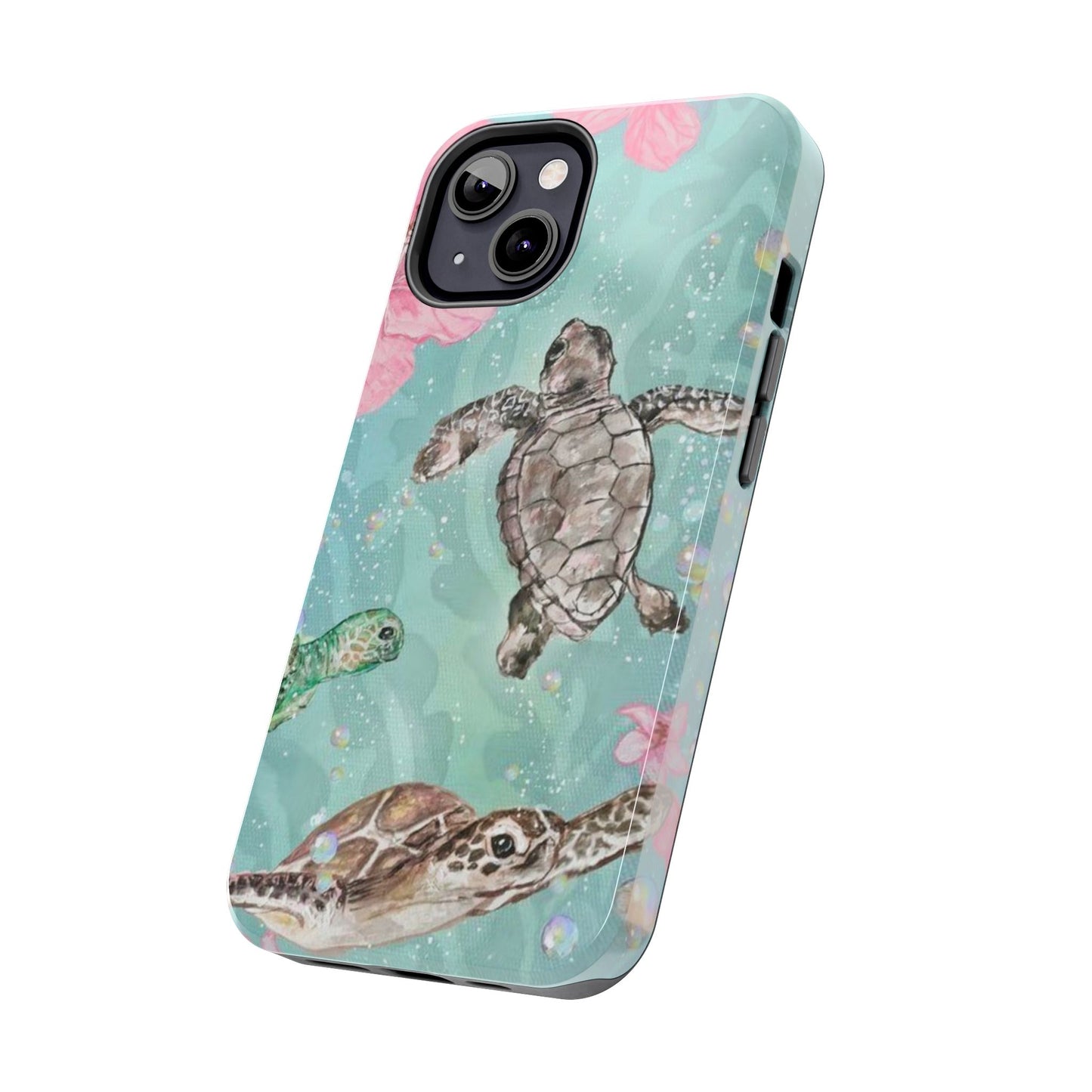 Tropical Turtle Phone Cases – Vibrant Sea Life Design, Perfect for Nature Lovers, Gift for Birthdays, Ocean Enthusiasts, Eco-Friendly