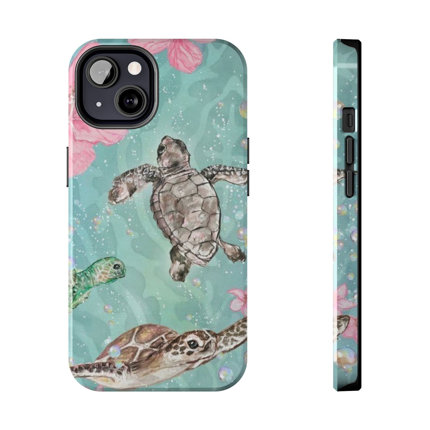 Tropical Turtle Phone Cases – Vibrant Sea Life Design, Perfect for Nature Lovers, Gift for Birthdays, Ocean Enthusiasts, Eco-Friendly