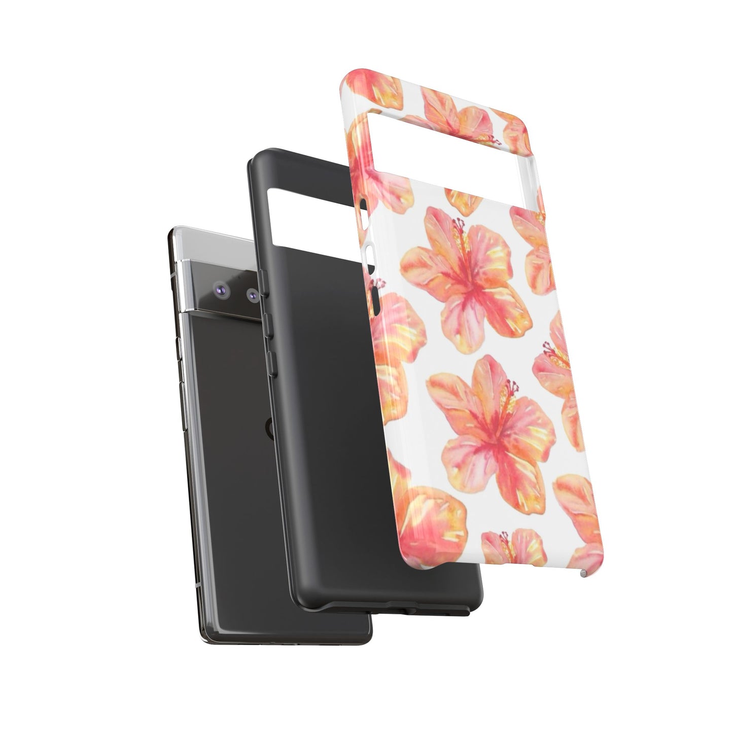 Tough Cases - Floral Phone Case, Tropical Hibiscus Design, Summer Accessory, Phone Protection, Gift for Her