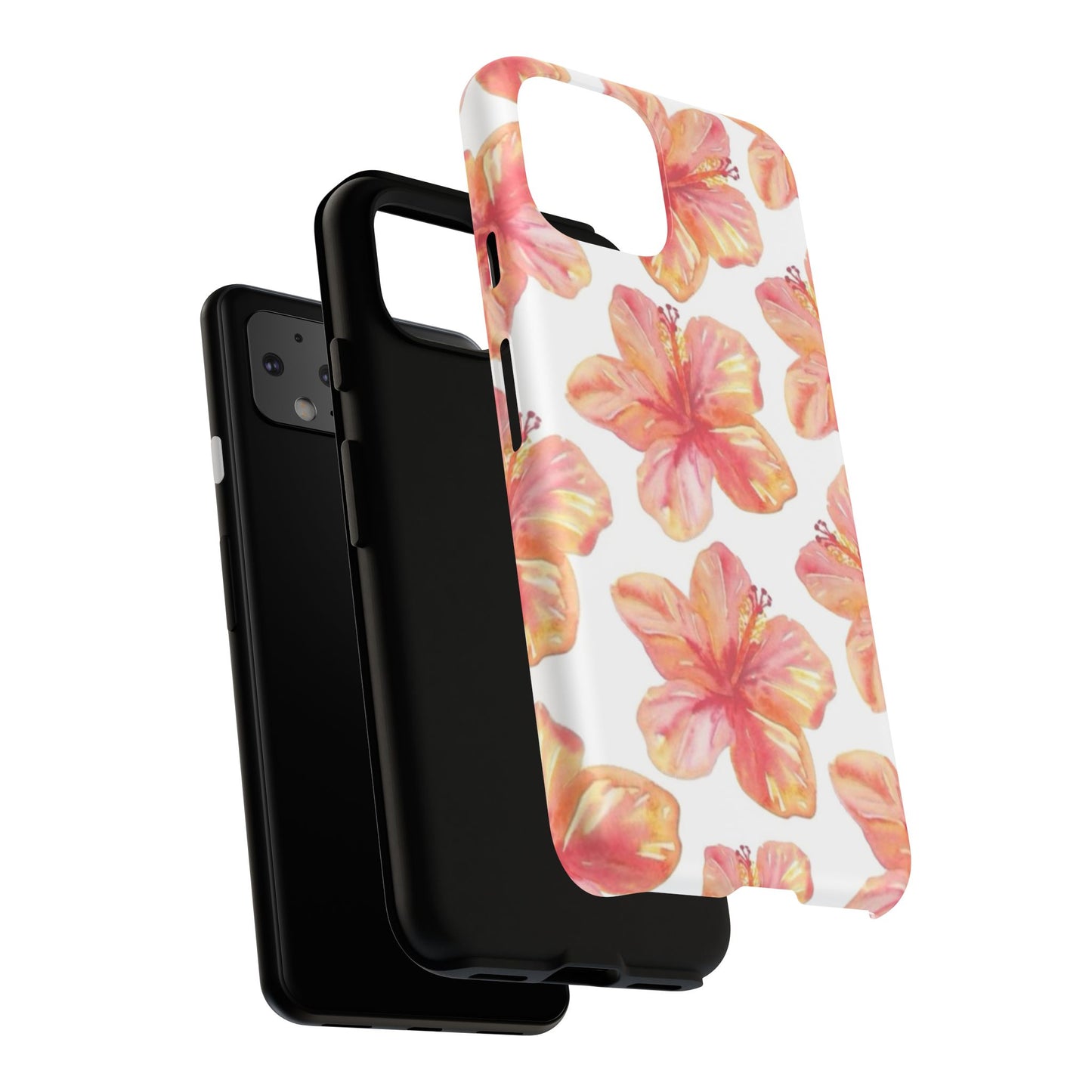 Tough Cases - Floral Phone Case, Tropical Hibiscus Design, Summer Accessory, Phone Protection, Gift for Her