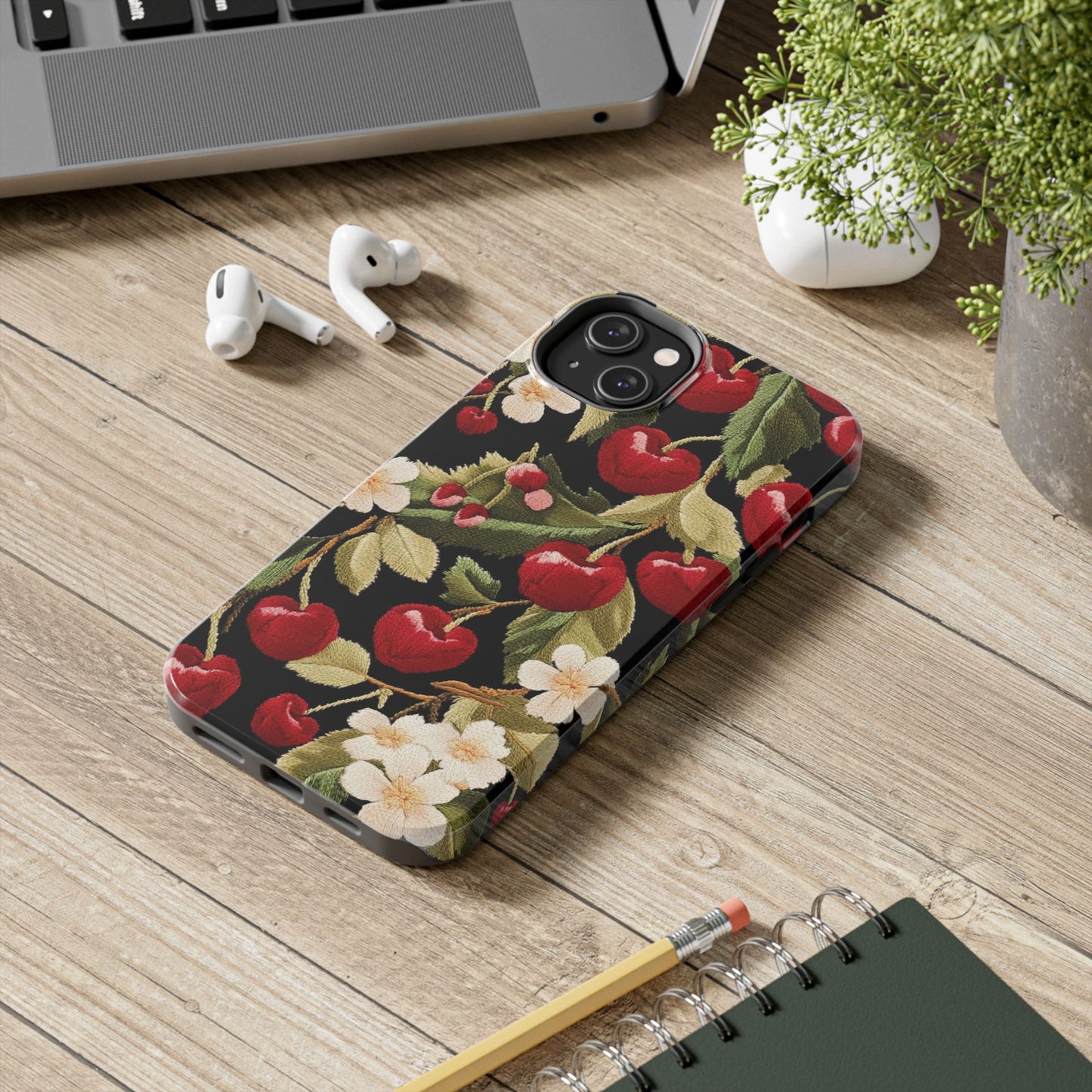 Charming Cherry Blossom Phone Case - Tough Phone Cases, Floral Accessories, Gift for Her, Durable Protection, Spring Vibes, Cute Design