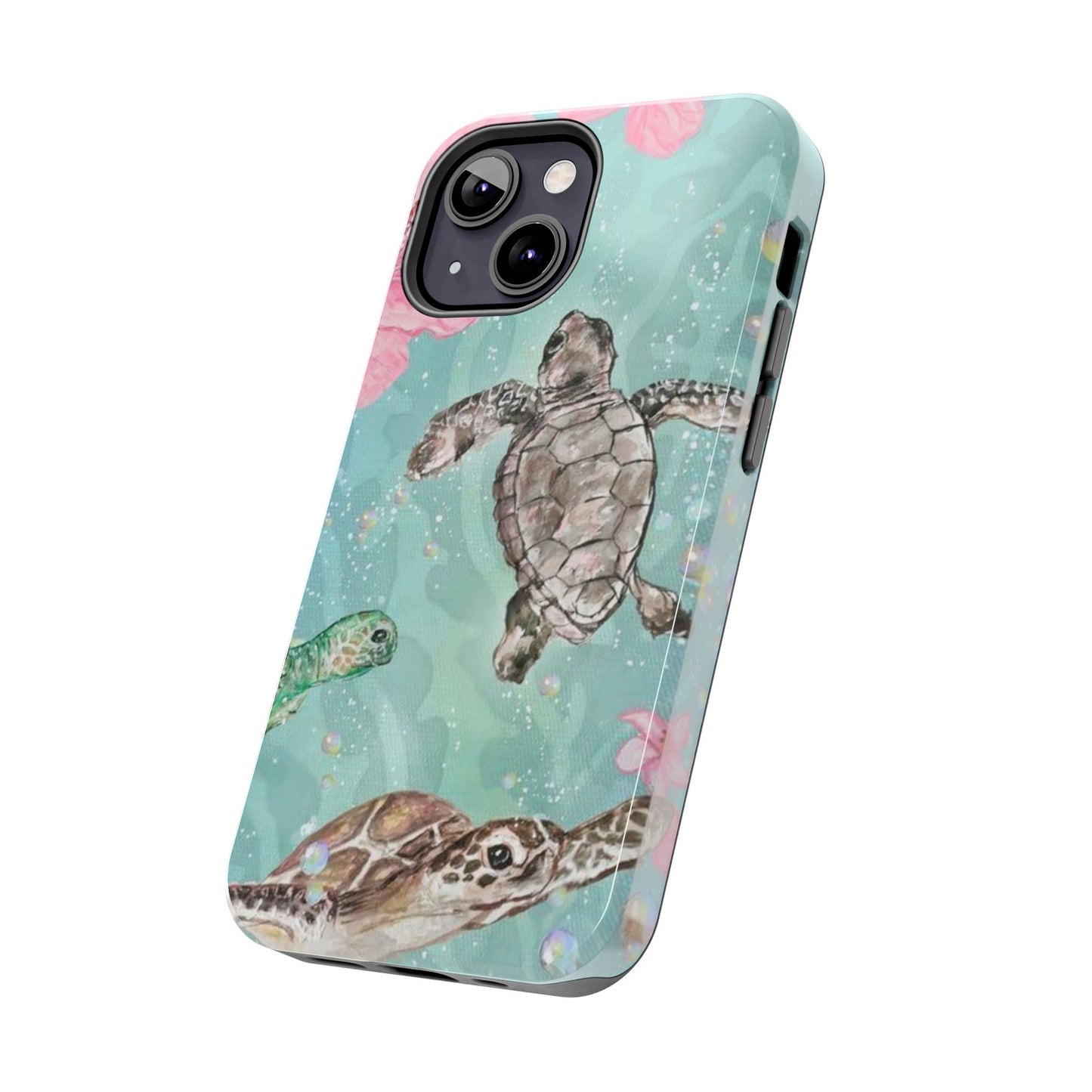 Tropical Turtle Phone Cases – Vibrant Sea Life Design, Perfect for Nature Lovers, Gift for Birthdays, Ocean Enthusiasts, Eco-Friendly