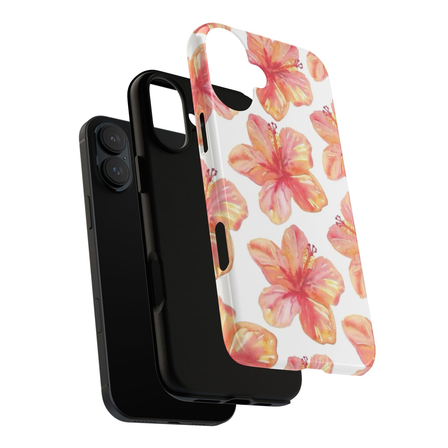 Tough Cases - Floral Phone Case, Tropical Hibiscus Design, Summer Accessory, Phone Protection, Gift for Her