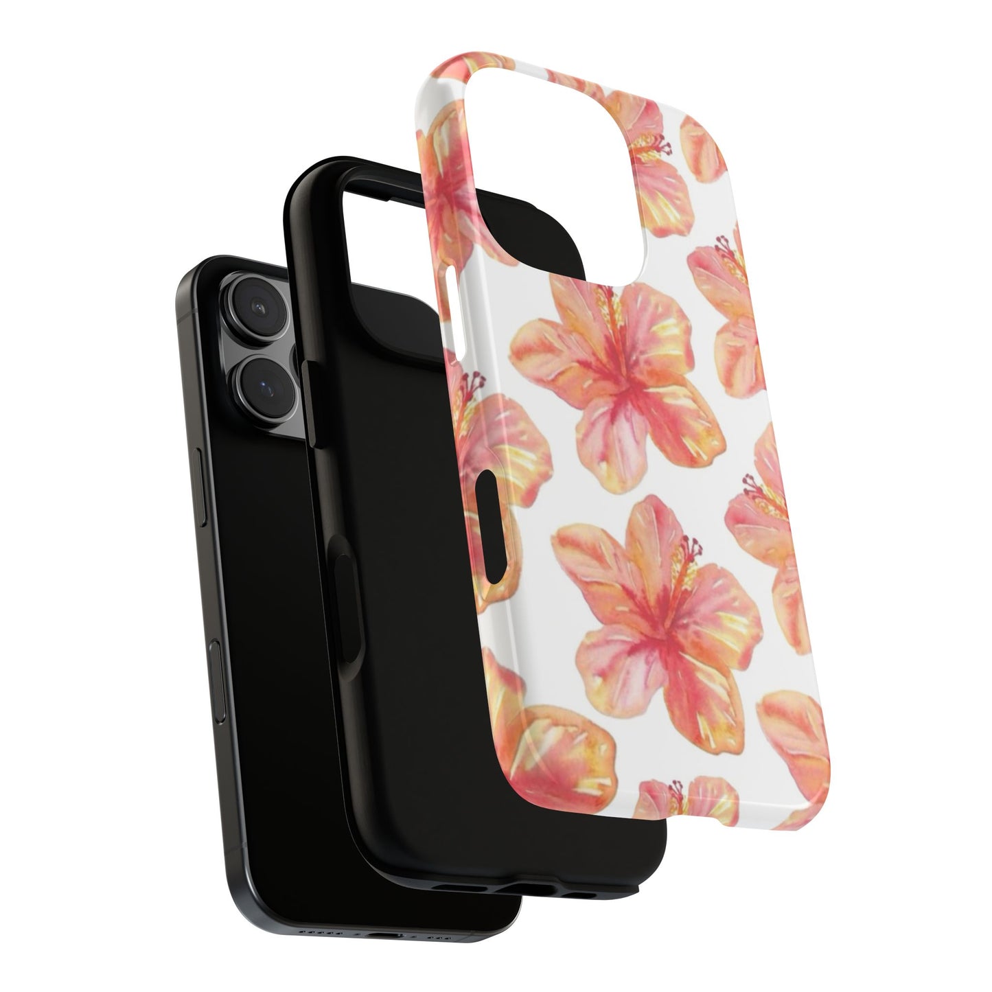 Tough Cases - Floral Phone Case, Tropical Hibiscus Design, Summer Accessory, Phone Protection, Gift for Her