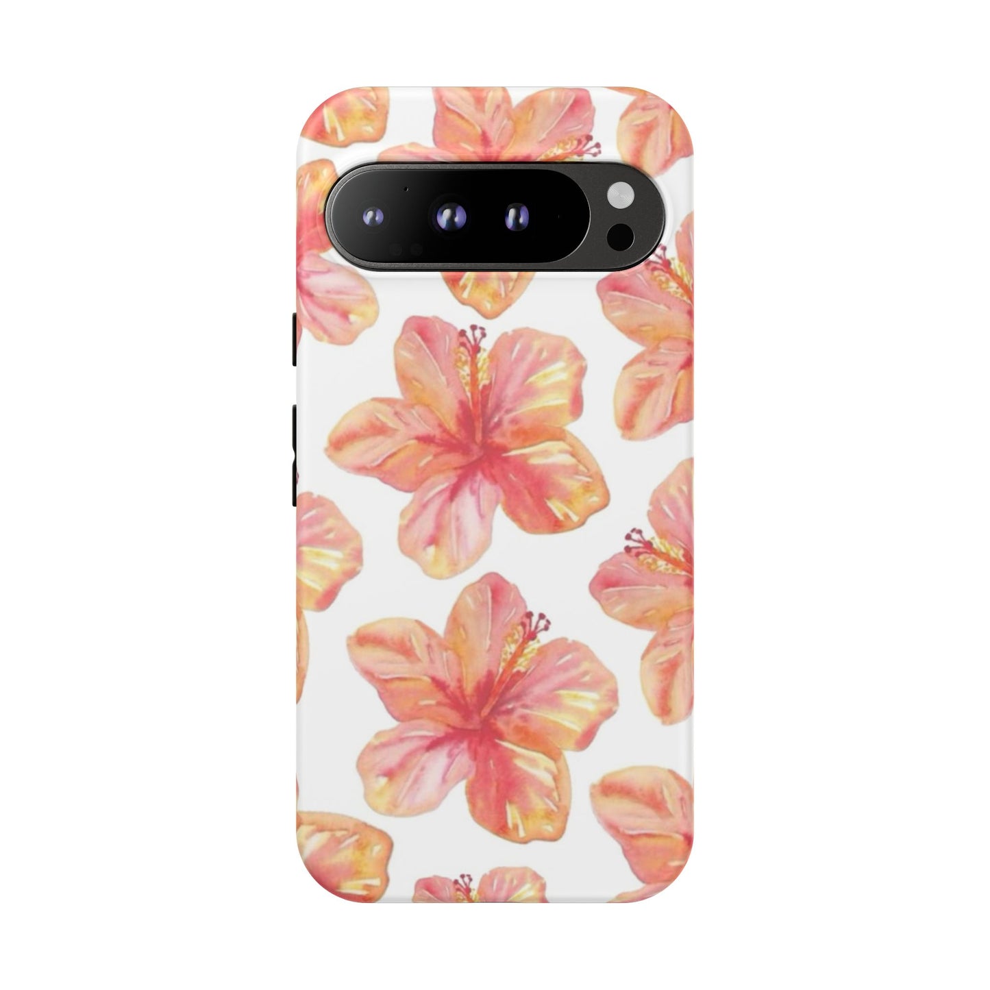 Tough Cases - Floral Phone Case, Tropical Hibiscus Design, Summer Accessory, Phone Protection, Gift for Her