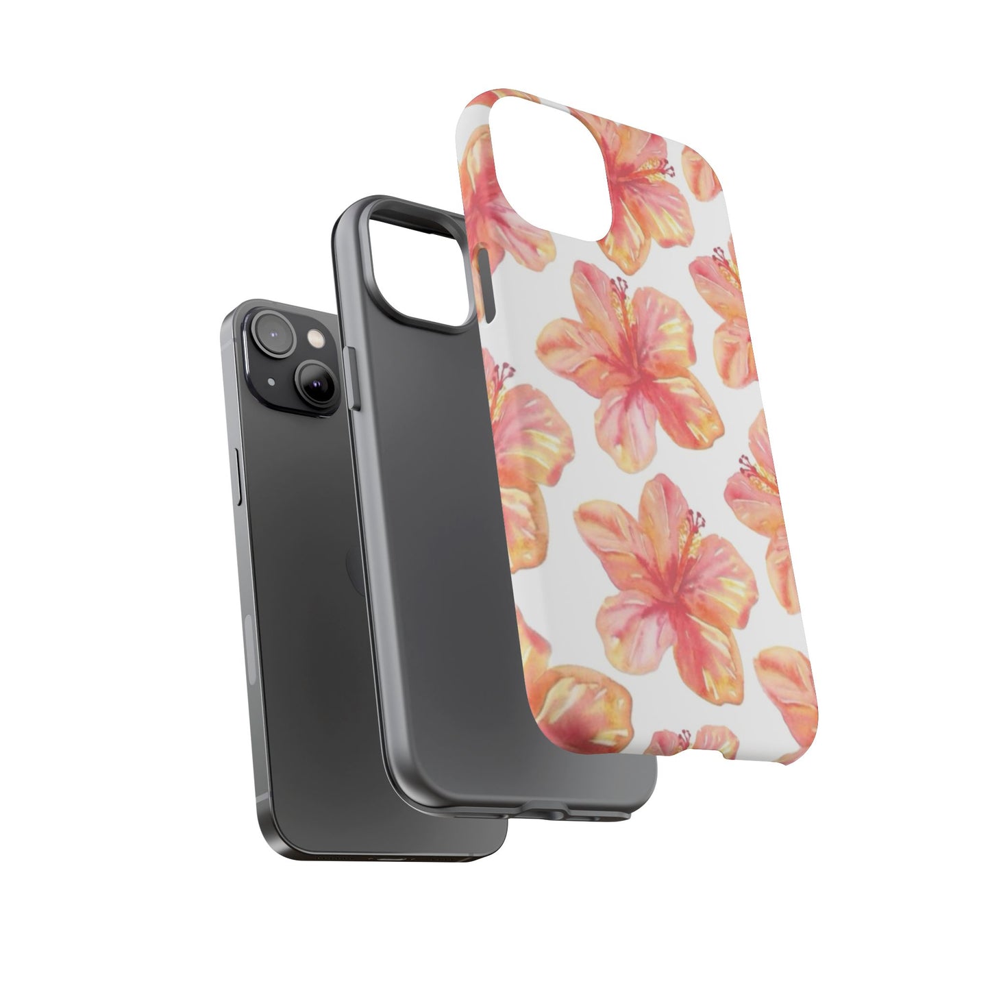 Tough Cases - Floral Phone Case, Tropical Hibiscus Design, Summer Accessory, Phone Protection, Gift for Her