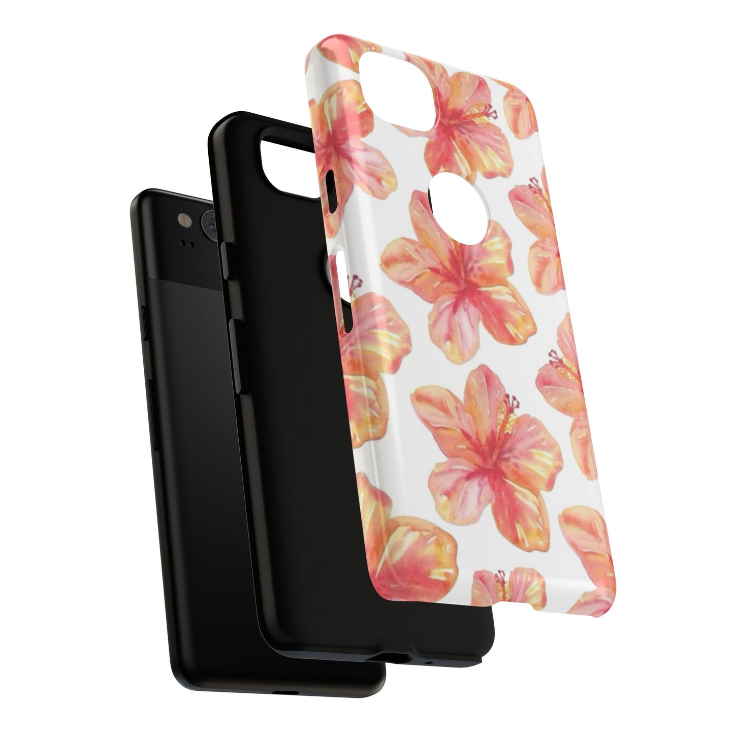 Tough Cases - Floral Phone Case, Tropical Hibiscus Design, Summer Accessory, Phone Protection, Gift for Her