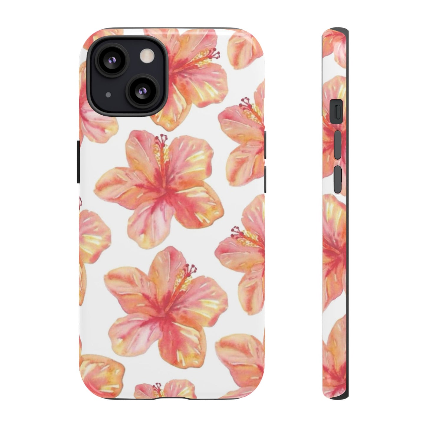 Tough Cases - Floral Phone Case, Tropical Hibiscus Design, Summer Accessory, Phone Protection, Gift for Her