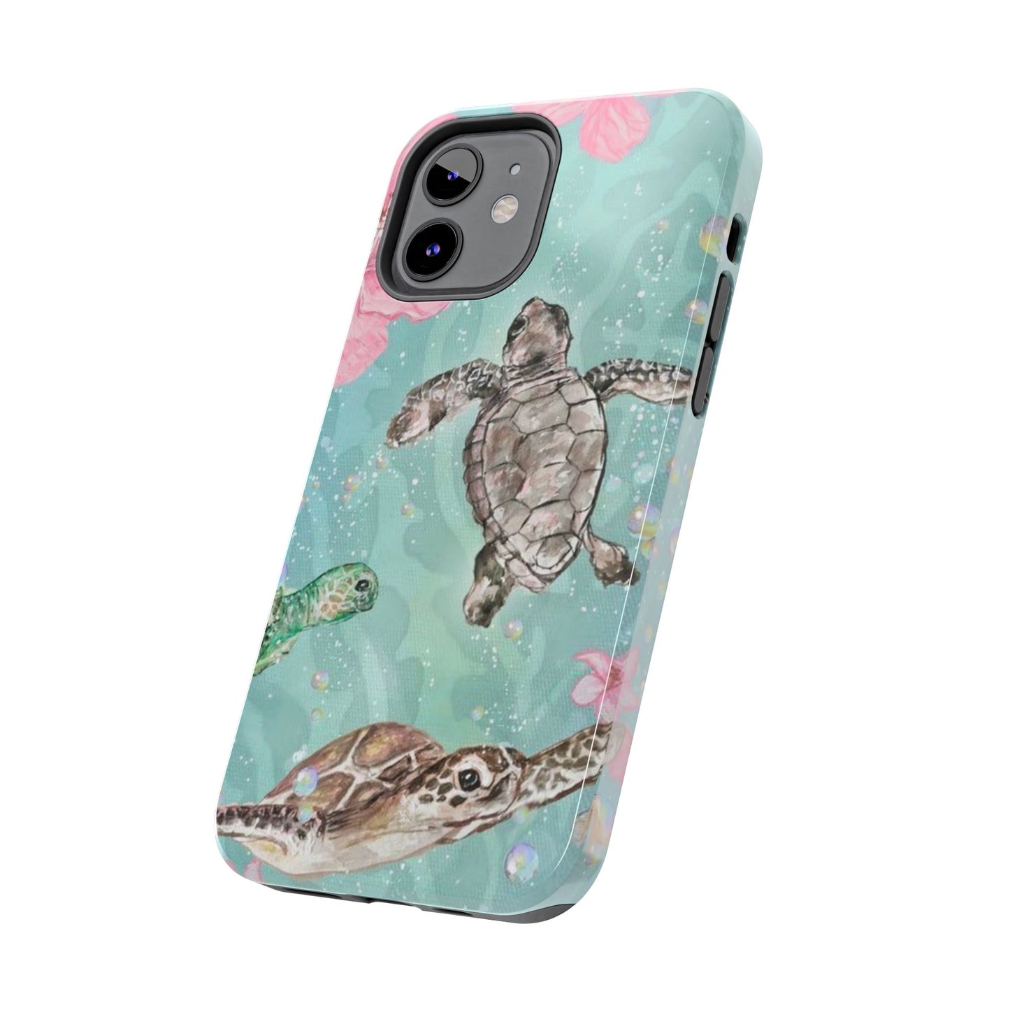 Tropical Turtle Phone Cases – Vibrant Sea Life Design, Perfect for Nature Lovers, Gift for Birthdays, Ocean Enthusiasts, Eco-Friendly