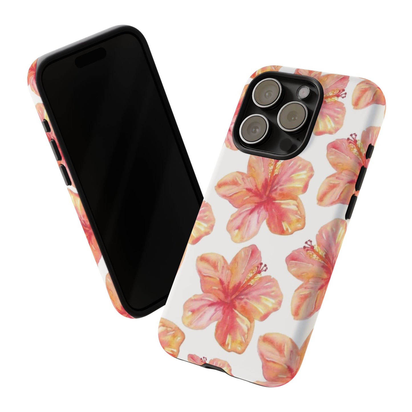 Tough Cases - Floral Phone Case, Tropical Hibiscus Design, Summer Accessory, Phone Protection, Gift for Her