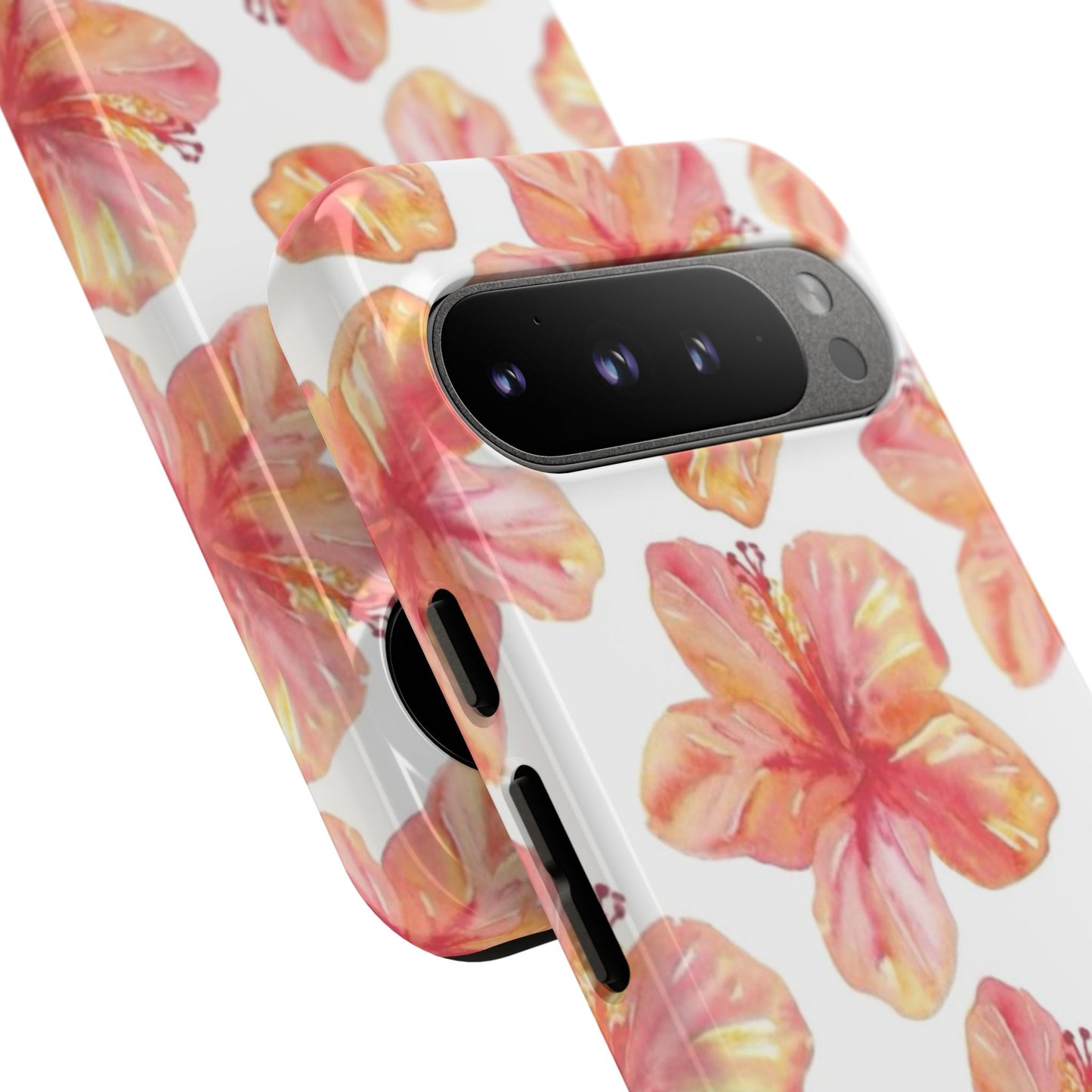 Tough Cases - Floral Phone Case, Tropical Hibiscus Design, Summer Accessory, Phone Protection, Gift for Her
