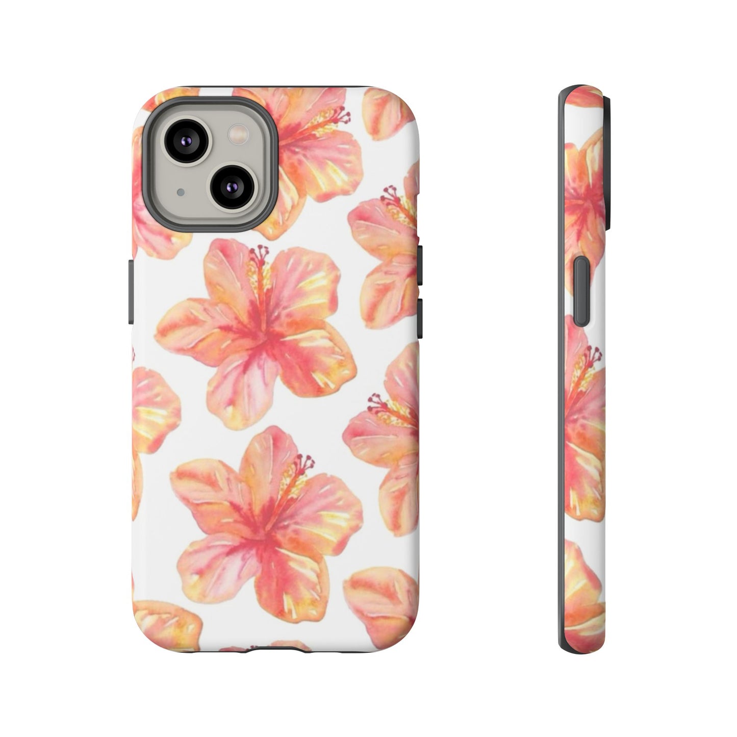 Tough Cases - Floral Phone Case, Tropical Hibiscus Design, Summer Accessory, Phone Protection, Gift for Her