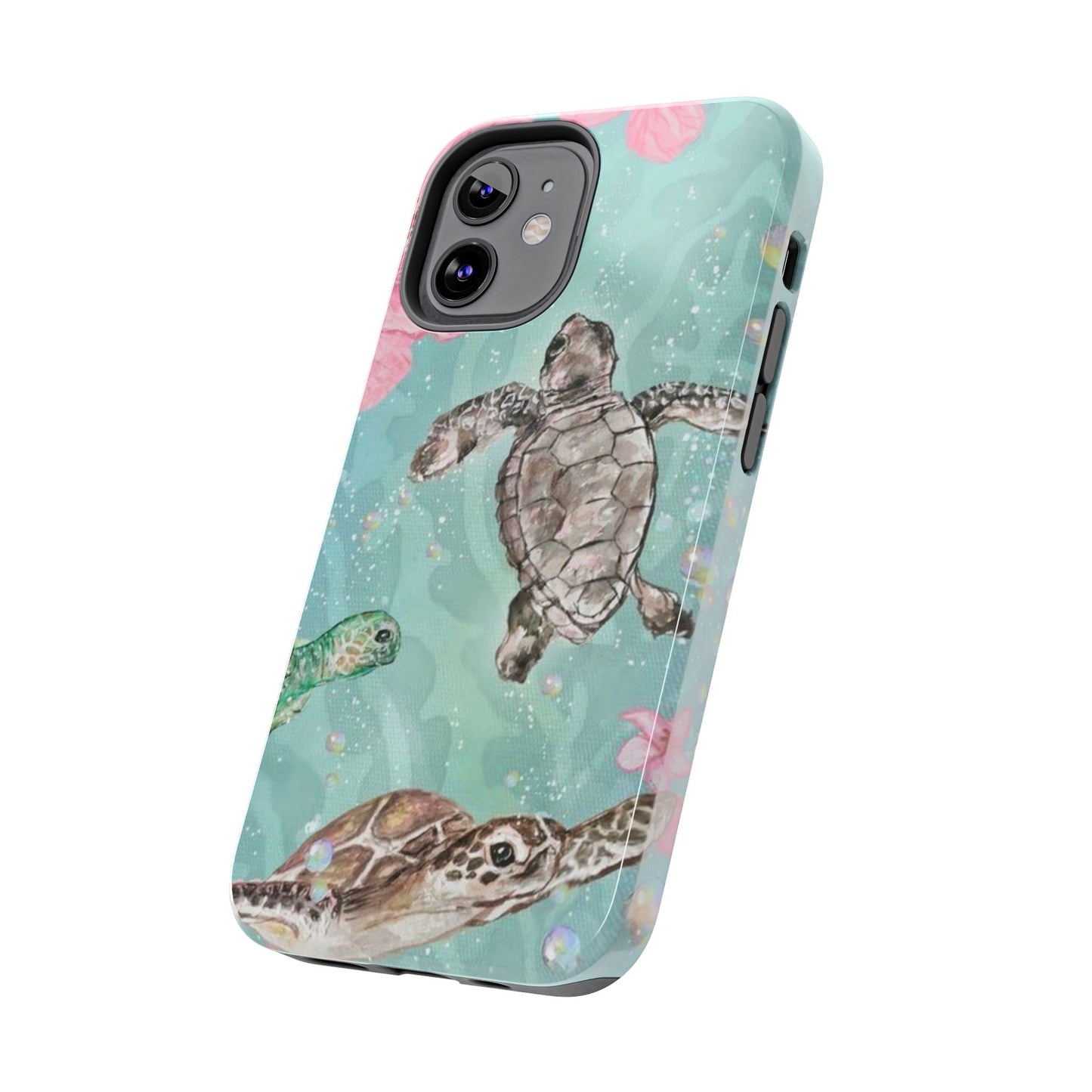 Tropical Turtle Phone Cases – Vibrant Sea Life Design, Perfect for Nature Lovers, Gift for Birthdays, Ocean Enthusiasts, Eco-Friendly