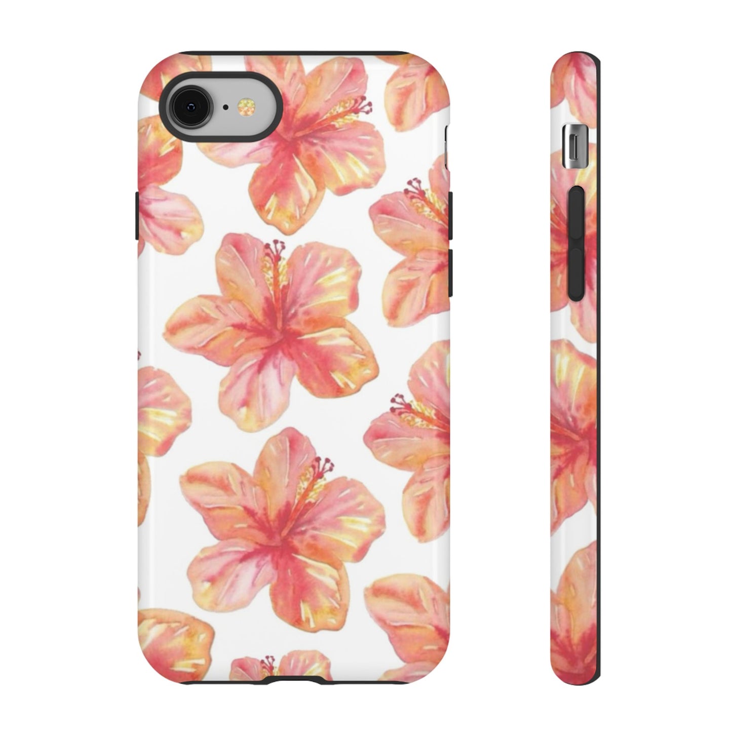 Tough Cases - Floral Phone Case, Tropical Hibiscus Design, Summer Accessory, Phone Protection, Gift for Her