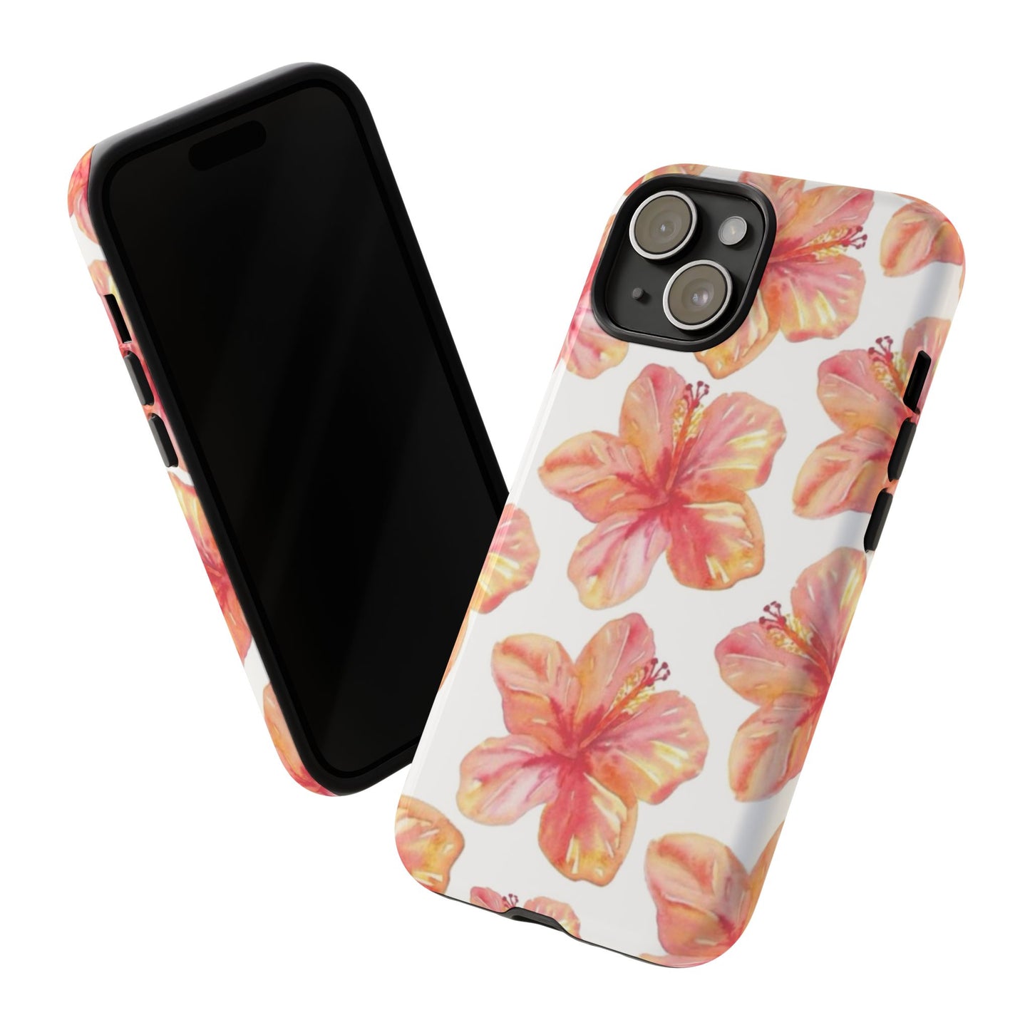 Tough Cases - Floral Phone Case, Tropical Hibiscus Design, Summer Accessory, Phone Protection, Gift for Her