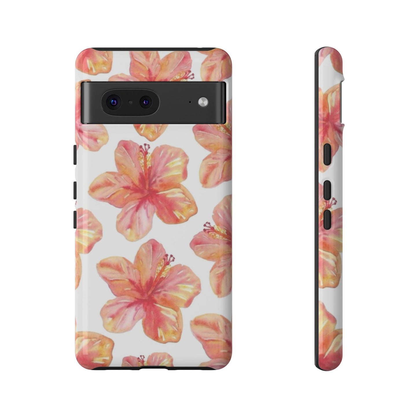 Tough Cases - Floral Phone Case, Tropical Hibiscus Design, Summer Accessory, Phone Protection, Gift for Her