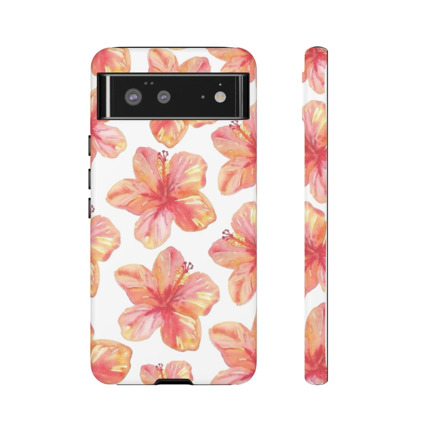 Tough Cases - Floral Phone Case, Tropical Hibiscus Design, Summer Accessory, Phone Protection, Gift for Her