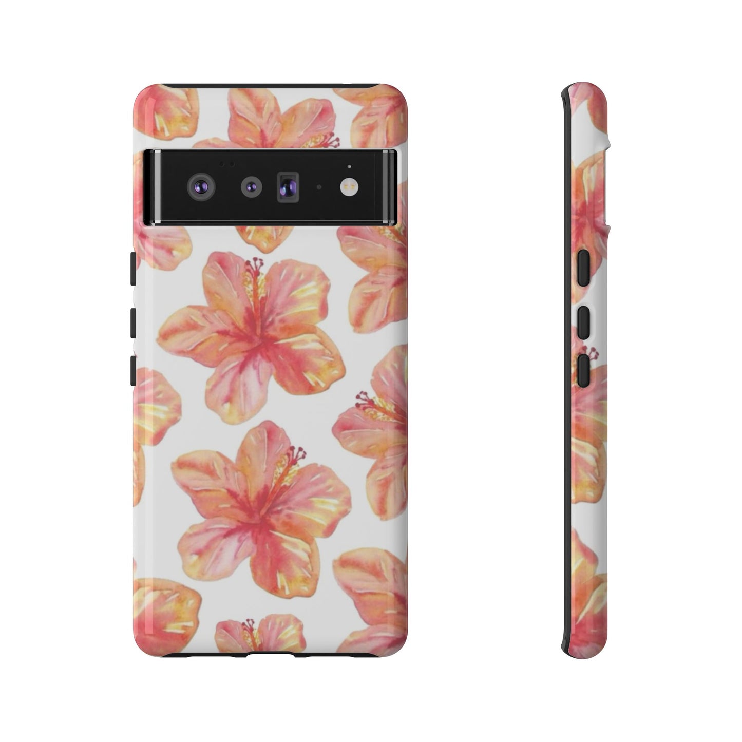 Tough Cases - Floral Phone Case, Tropical Hibiscus Design, Summer Accessory, Phone Protection, Gift for Her