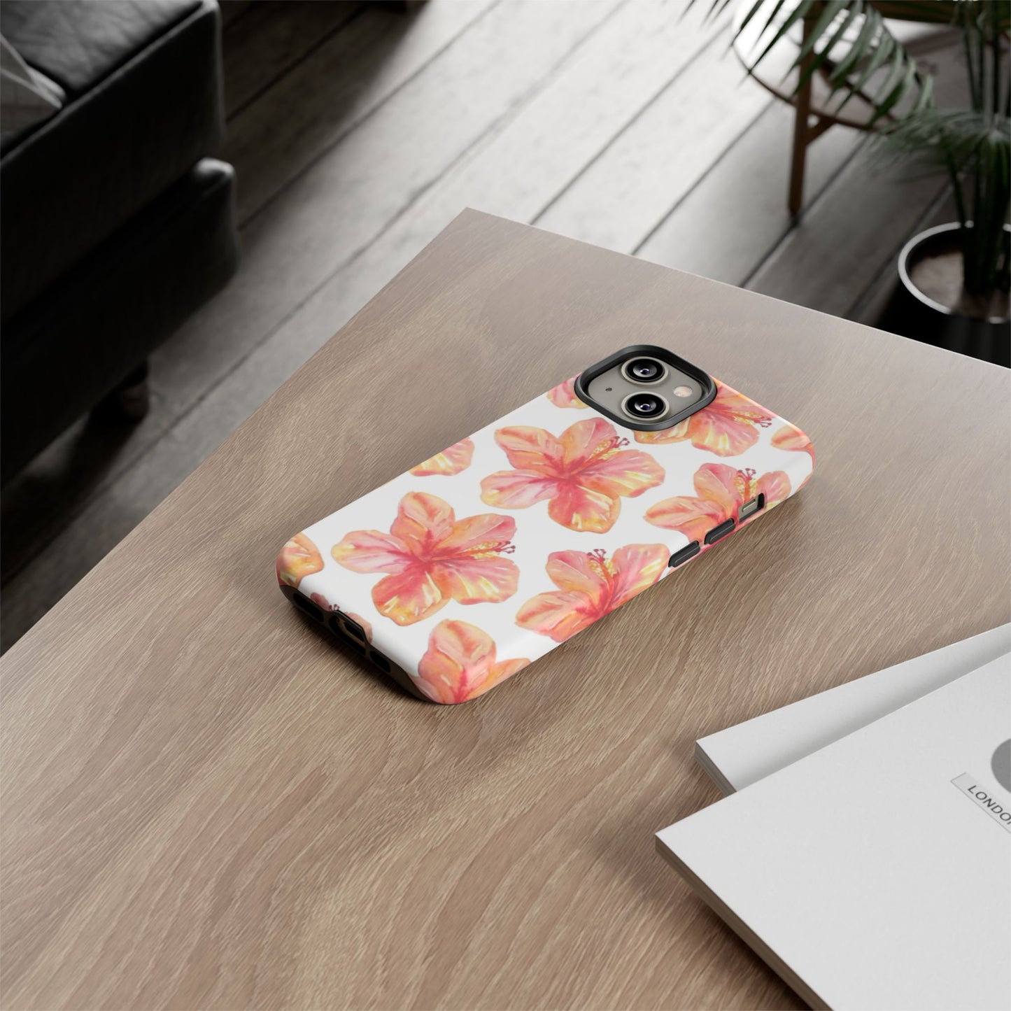 Tough Cases - Floral Phone Case, Tropical Hibiscus Design, Summer Accessory, Phone Protection, Gift for Her