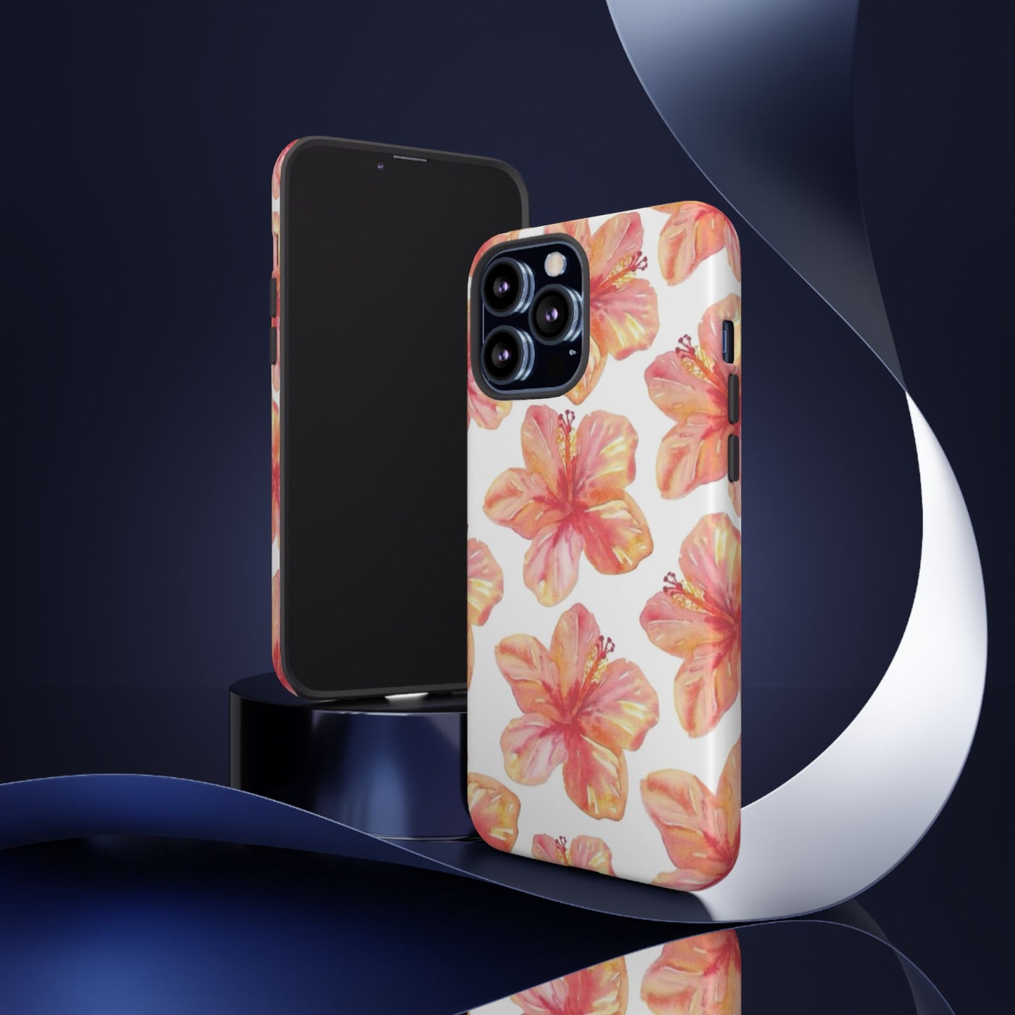 Tough Cases - Floral Phone Case, Tropical Hibiscus Design, Summer Accessory, Phone Protection, Gift for Her