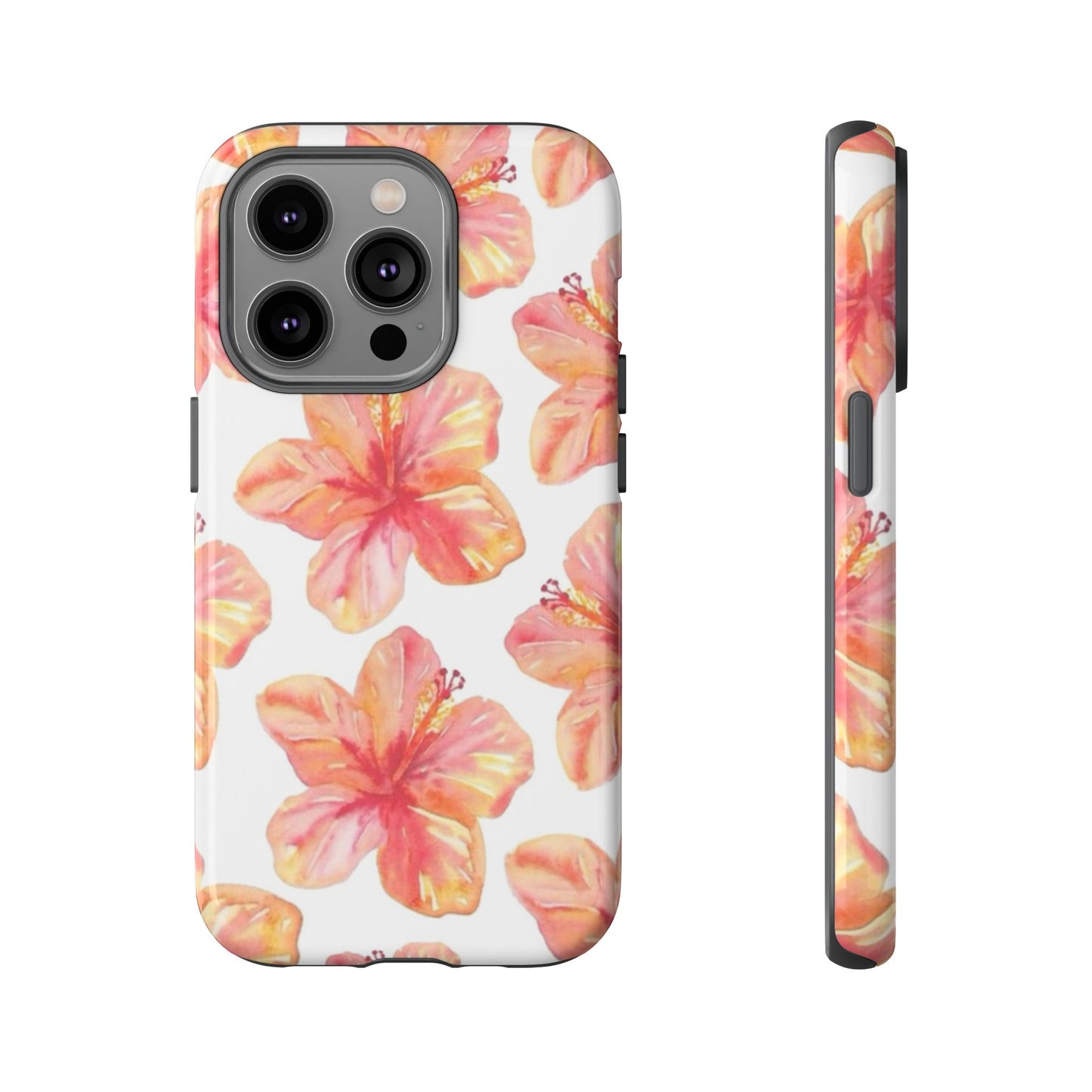 Tough Cases - Floral Phone Case, Tropical Hibiscus Design, Summer Accessory, Phone Protection, Gift for Her