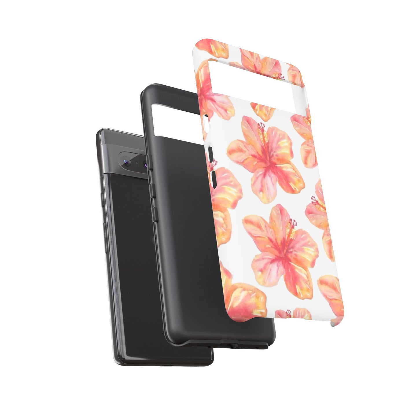 Tough Cases - Floral Phone Case, Tropical Hibiscus Design, Summer Accessory, Phone Protection, Gift for Her