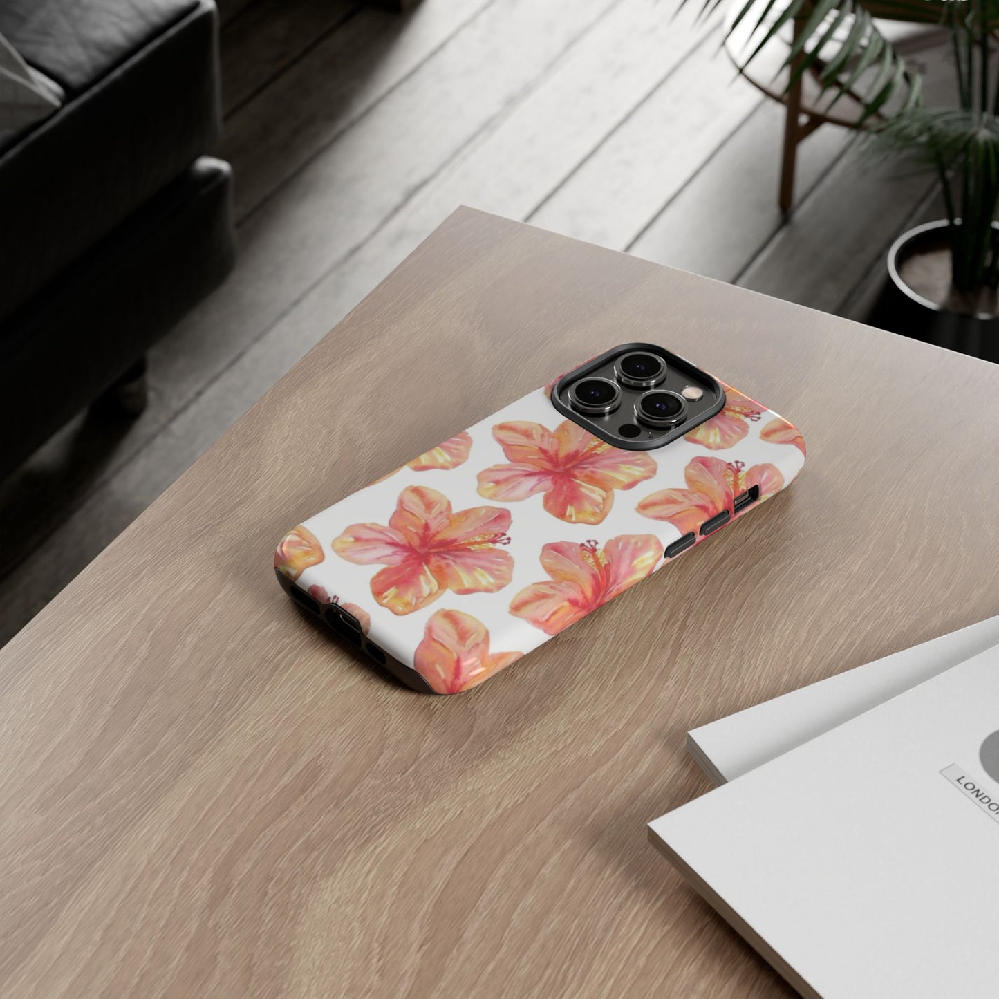 Tough Cases - Floral Phone Case, Tropical Hibiscus Design, Summer Accessory, Phone Protection, Gift for Her