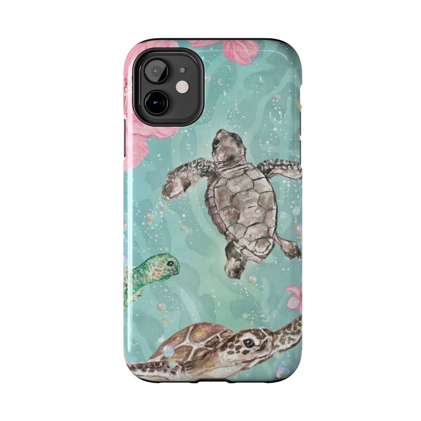Tropical Turtle Phone Cases – Vibrant Sea Life Design, Perfect for Nature Lovers, Gift for Birthdays, Ocean Enthusiasts, Eco-Friendly