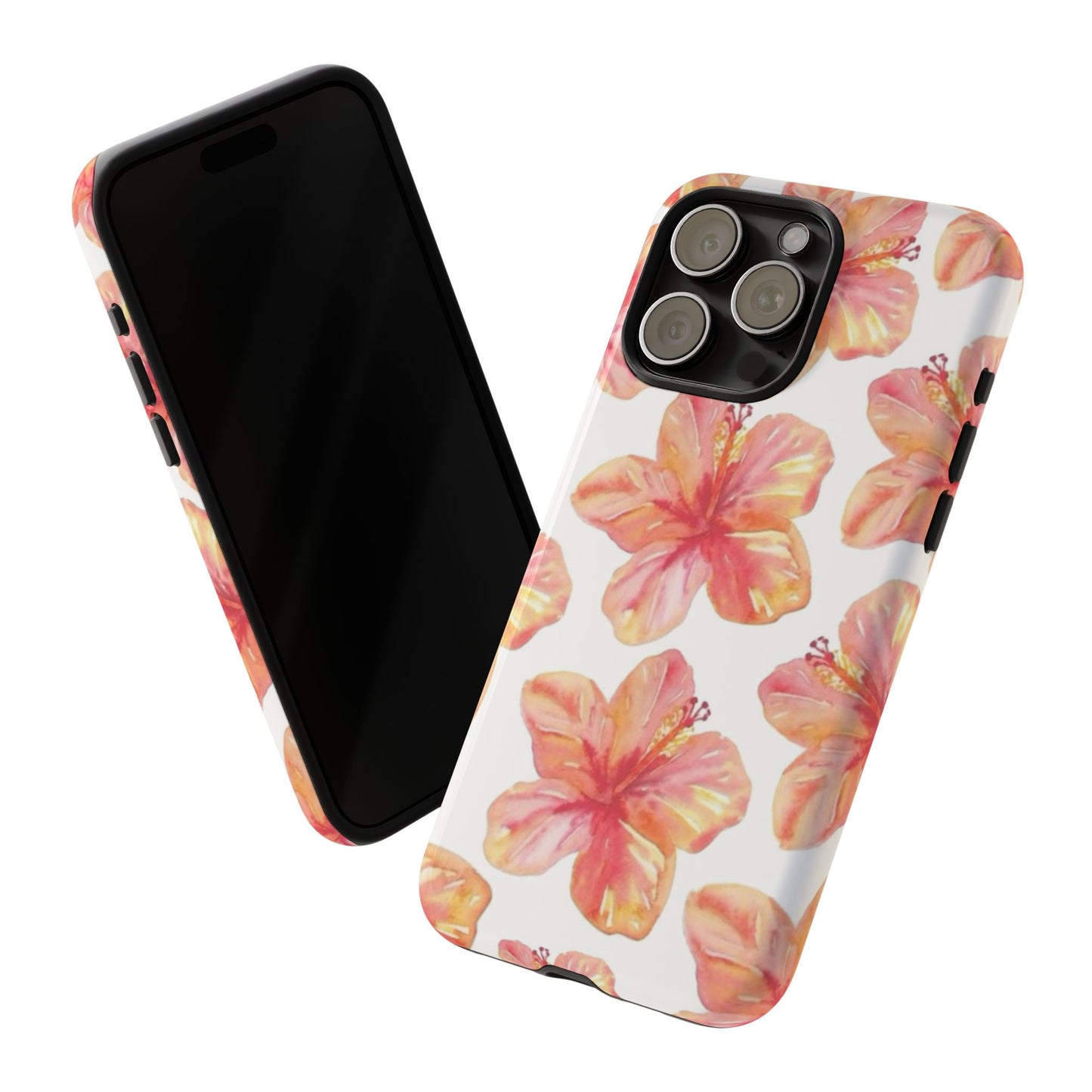 Tough Cases - Floral Phone Case, Tropical Hibiscus Design, Summer Accessory, Phone Protection, Gift for Her