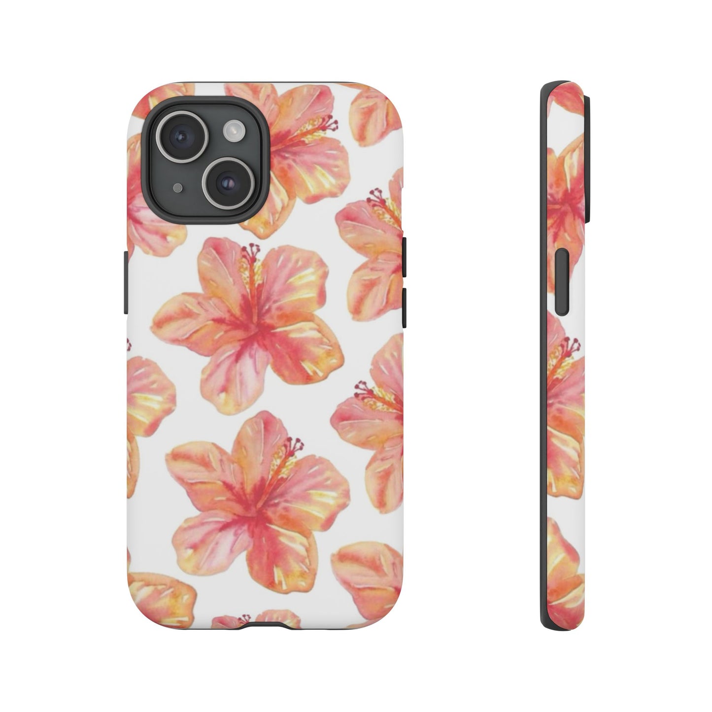 Tough Cases - Floral Phone Case, Tropical Hibiscus Design, Summer Accessory, Phone Protection, Gift for Her