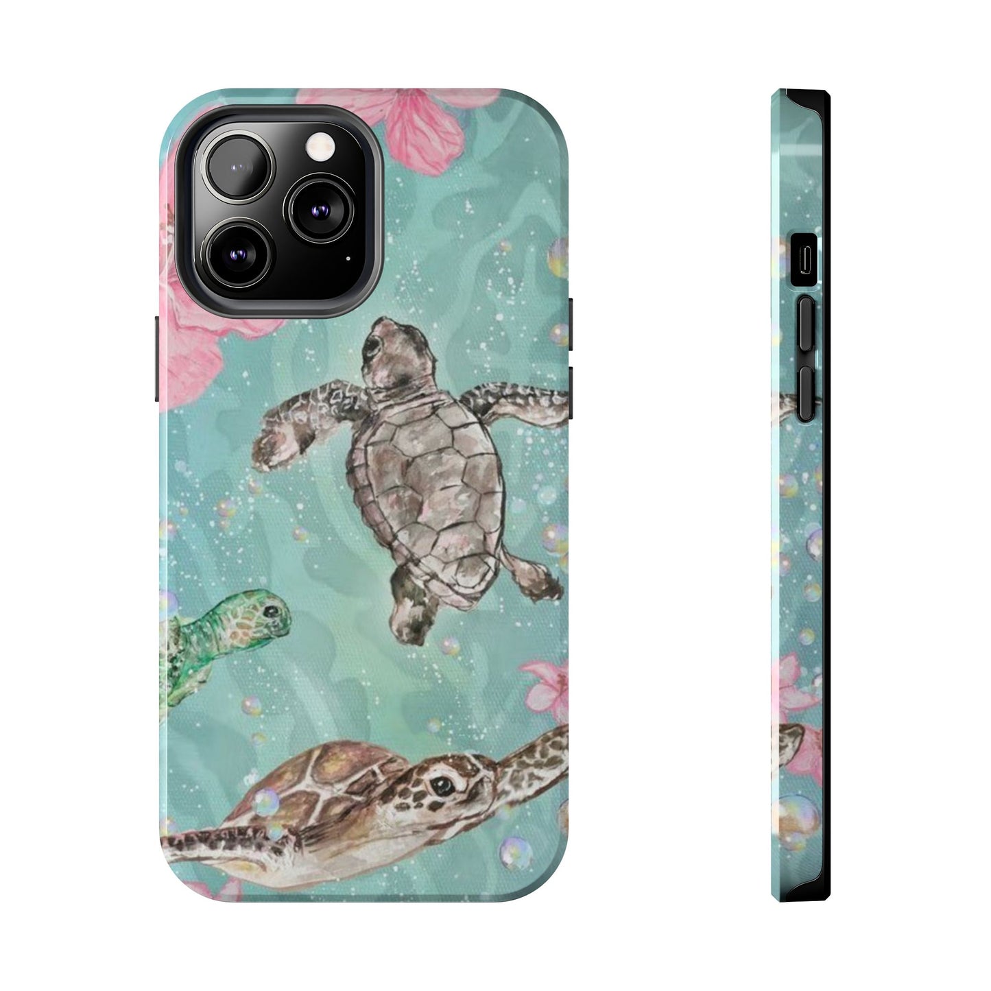 Tropical Turtle Phone Cases – Vibrant Sea Life Design, Perfect for Nature Lovers, Gift for Birthdays, Ocean Enthusiasts, Eco-Friendly