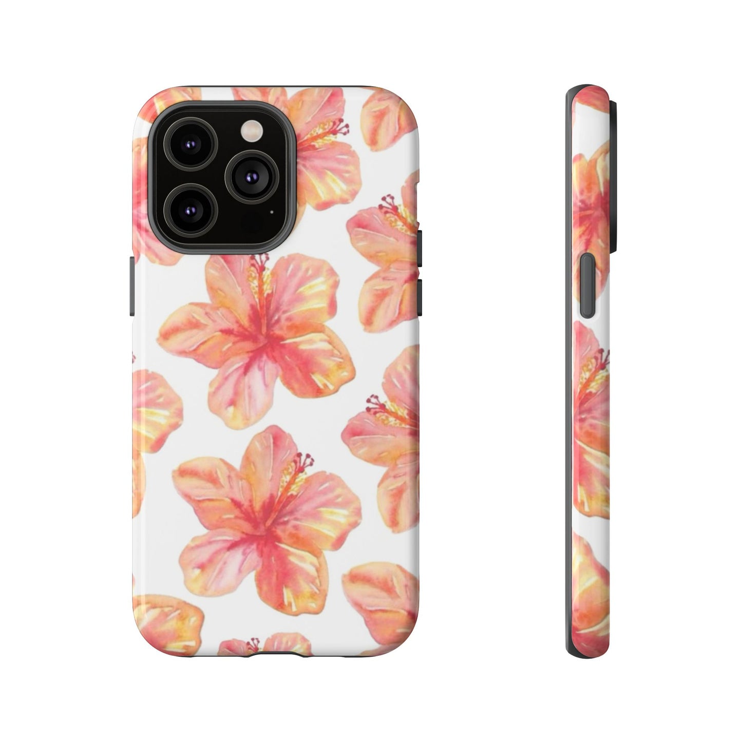 Tough Cases - Floral Phone Case, Tropical Hibiscus Design, Summer Accessory, Phone Protection, Gift for Her