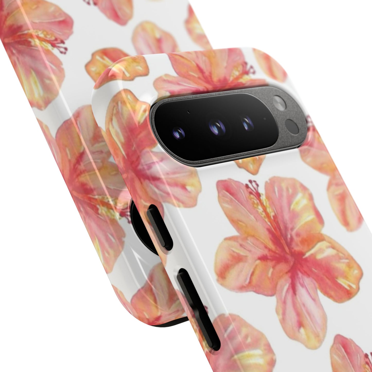 Tough Cases - Floral Phone Case, Tropical Hibiscus Design, Summer Accessory, Phone Protection, Gift for Her
