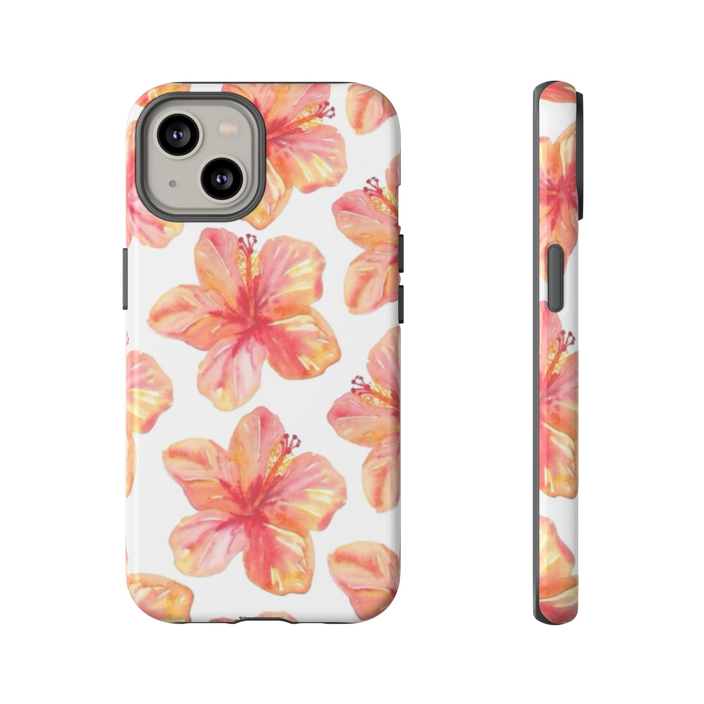 Tough Cases - Floral Phone Case, Tropical Hibiscus Design, Summer Accessory, Phone Protection, Gift for Her