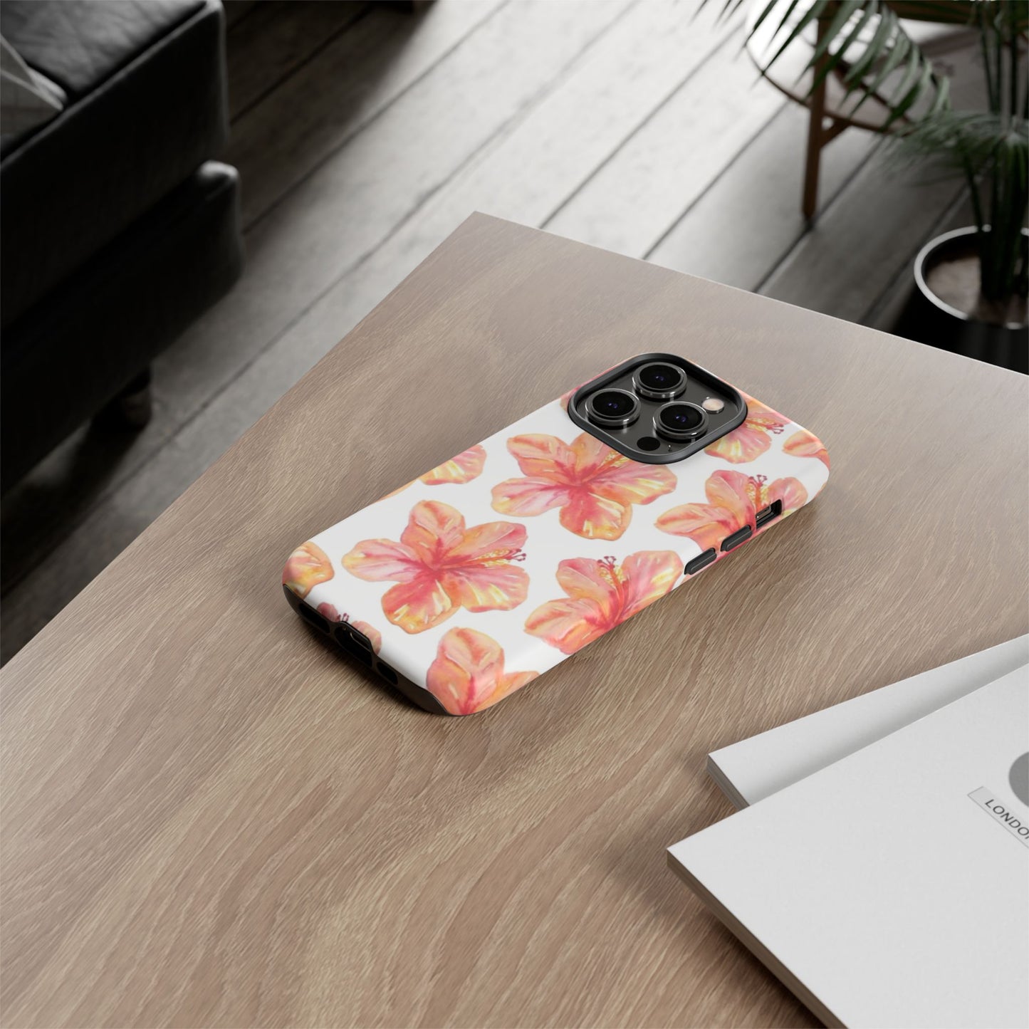 Tough Cases - Floral Phone Case, Tropical Hibiscus Design, Summer Accessory, Phone Protection, Gift for Her