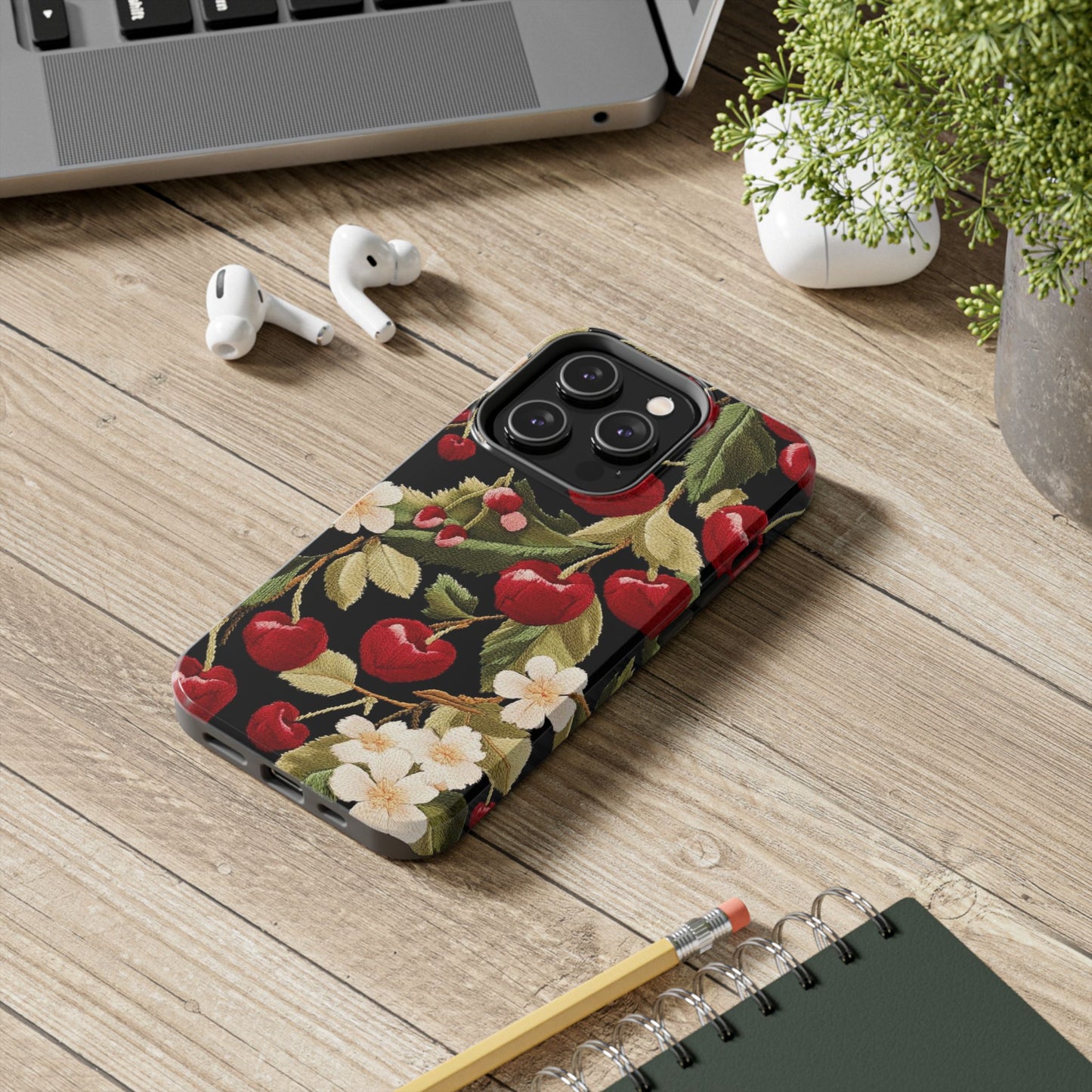 Charming Cherry Blossom Phone Case - Tough Phone Cases, Floral Accessories, Gift for Her, Durable Protection, Spring Vibes, Cute Design
