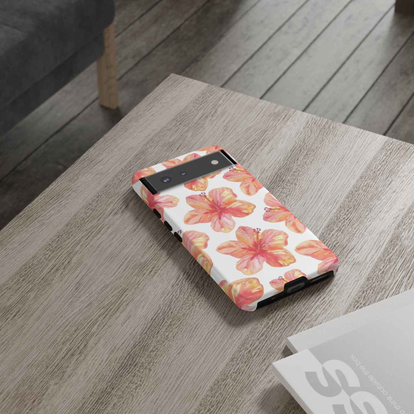 Tough Cases - Floral Phone Case, Tropical Hibiscus Design, Summer Accessory, Phone Protection, Gift for Her