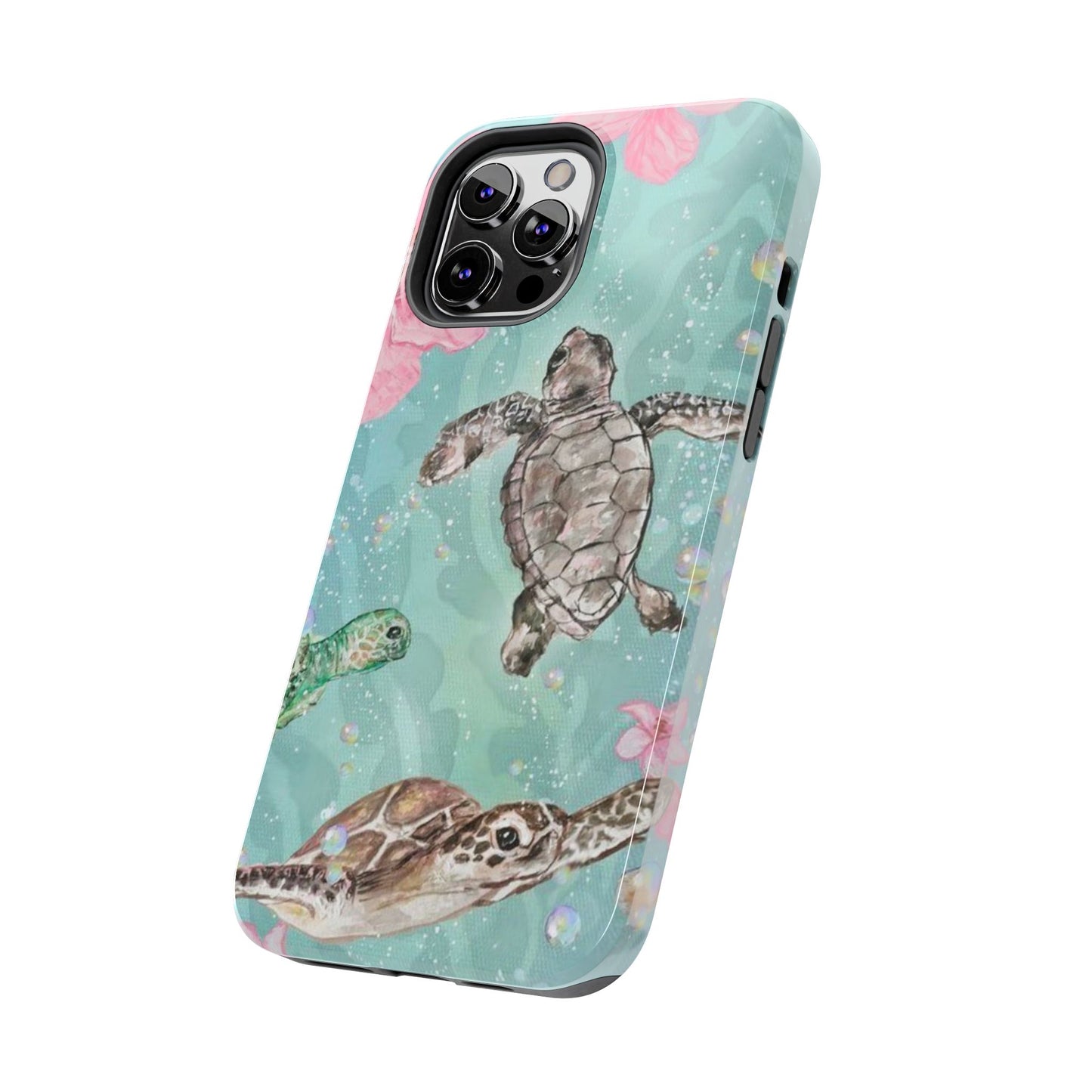 Tropical Turtle Phone Cases – Vibrant Sea Life Design, Perfect for Nature Lovers, Gift for Birthdays, Ocean Enthusiasts, Eco-Friendly