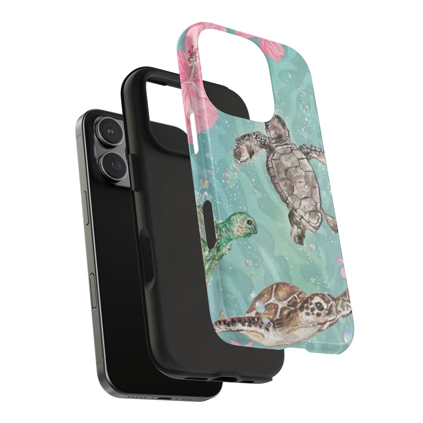 Tropical Turtle Phone Cases – Vibrant Sea Life Design, Perfect for Nature Lovers, Gift for Birthdays, Ocean Enthusiasts, Eco-Friendly