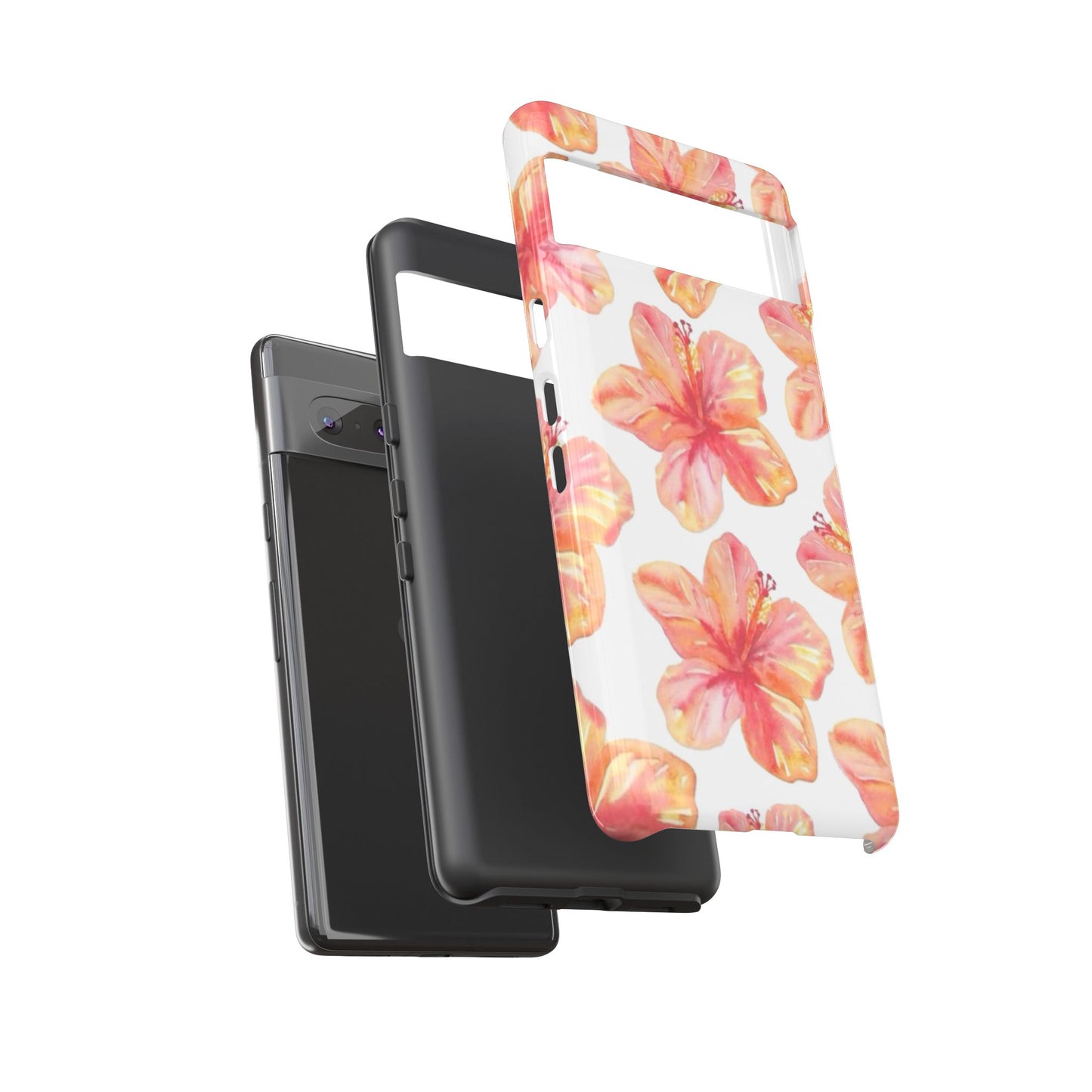 Tough Cases - Floral Phone Case, Tropical Hibiscus Design, Summer Accessory, Phone Protection, Gift for Her