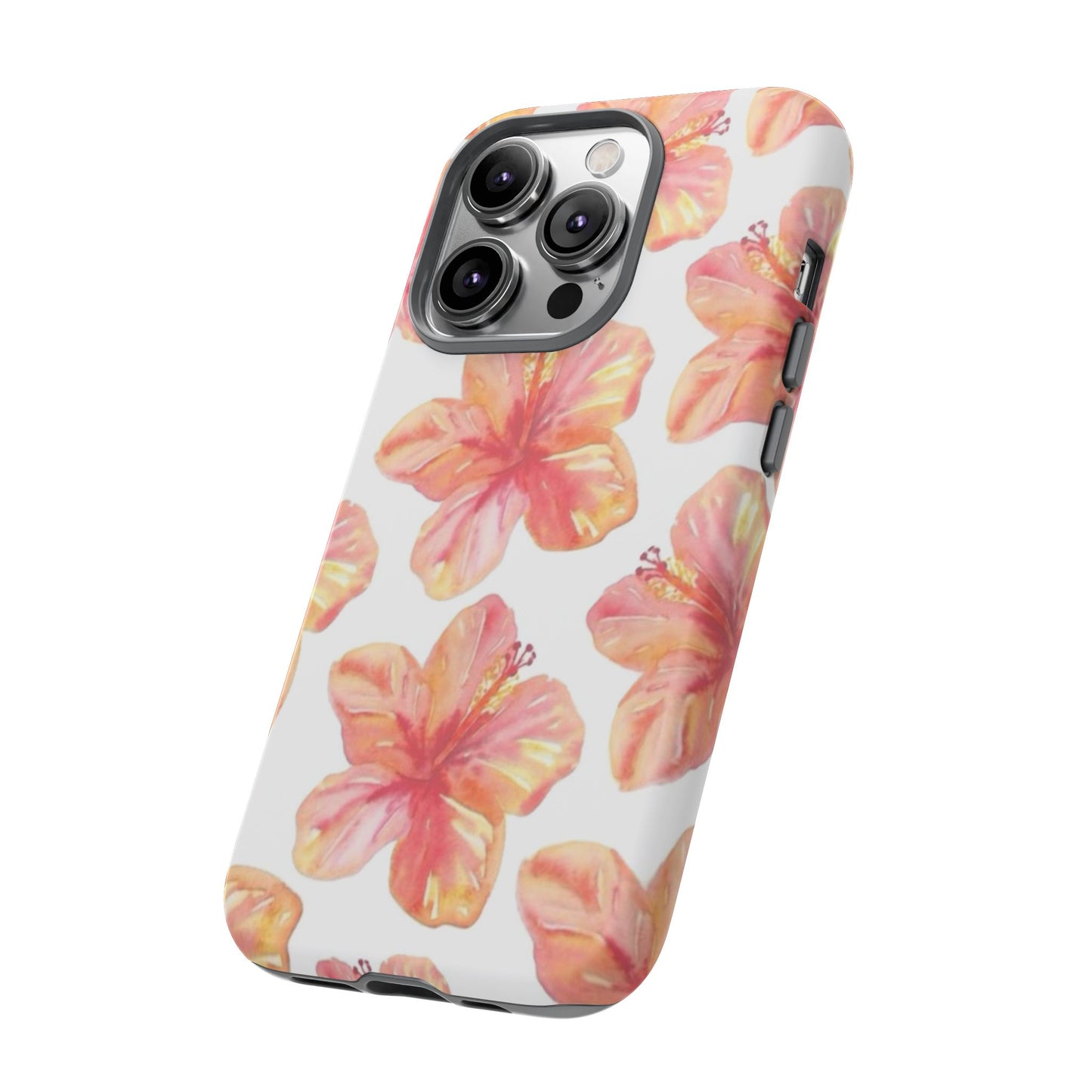 Tough Cases - Floral Phone Case, Tropical Hibiscus Design, Summer Accessory, Phone Protection, Gift for Her