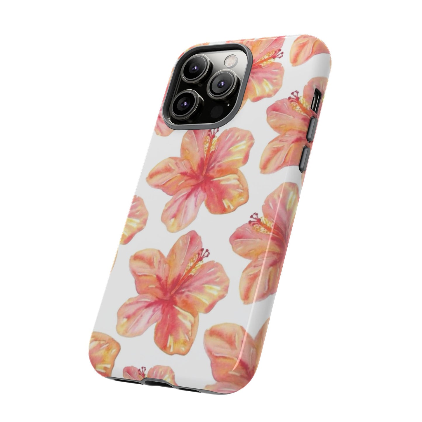 Tough Cases - Floral Phone Case, Tropical Hibiscus Design, Summer Accessory, Phone Protection, Gift for Her