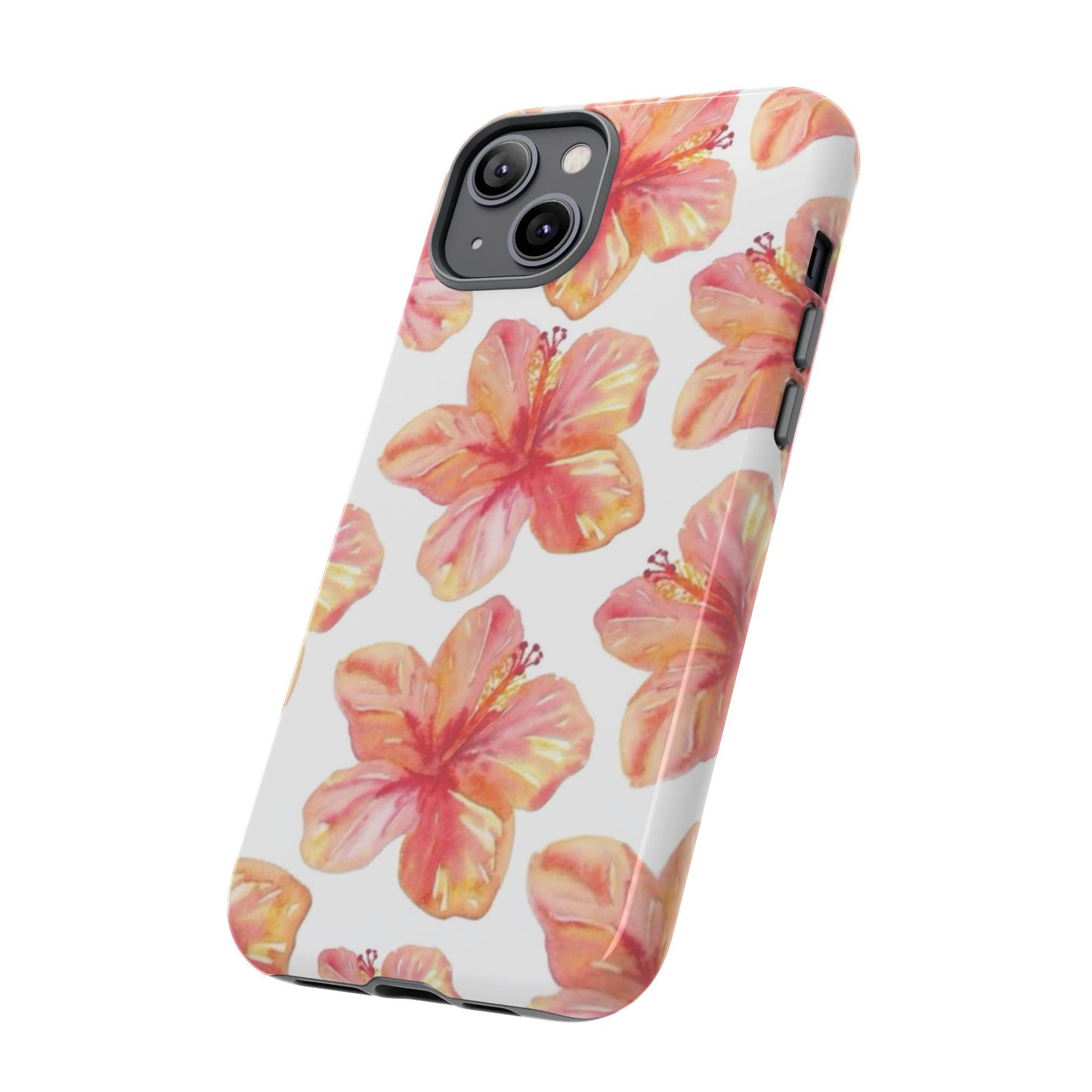 Tough Cases - Floral Phone Case, Tropical Hibiscus Design, Summer Accessory, Phone Protection, Gift for Her